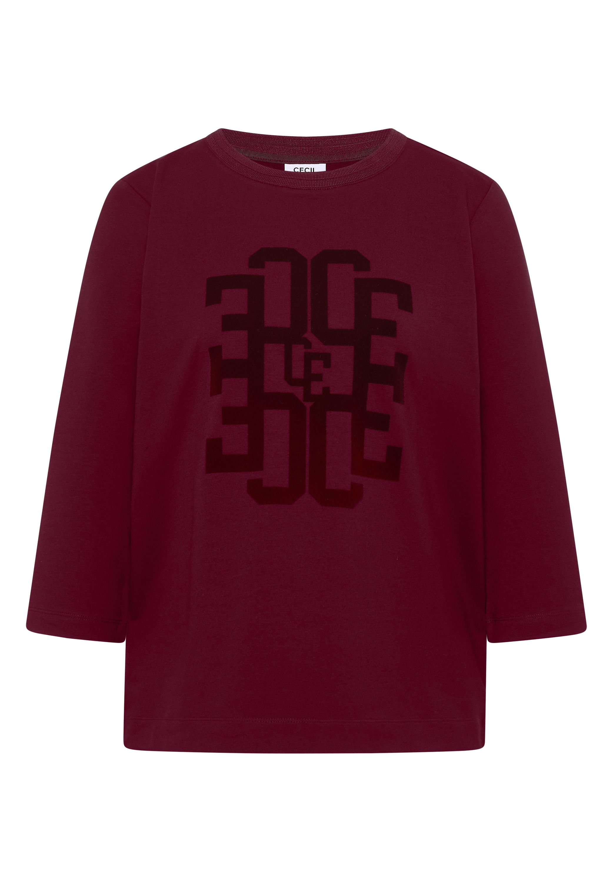 Cecil 3/4-Arm-Shirt mit Wording
