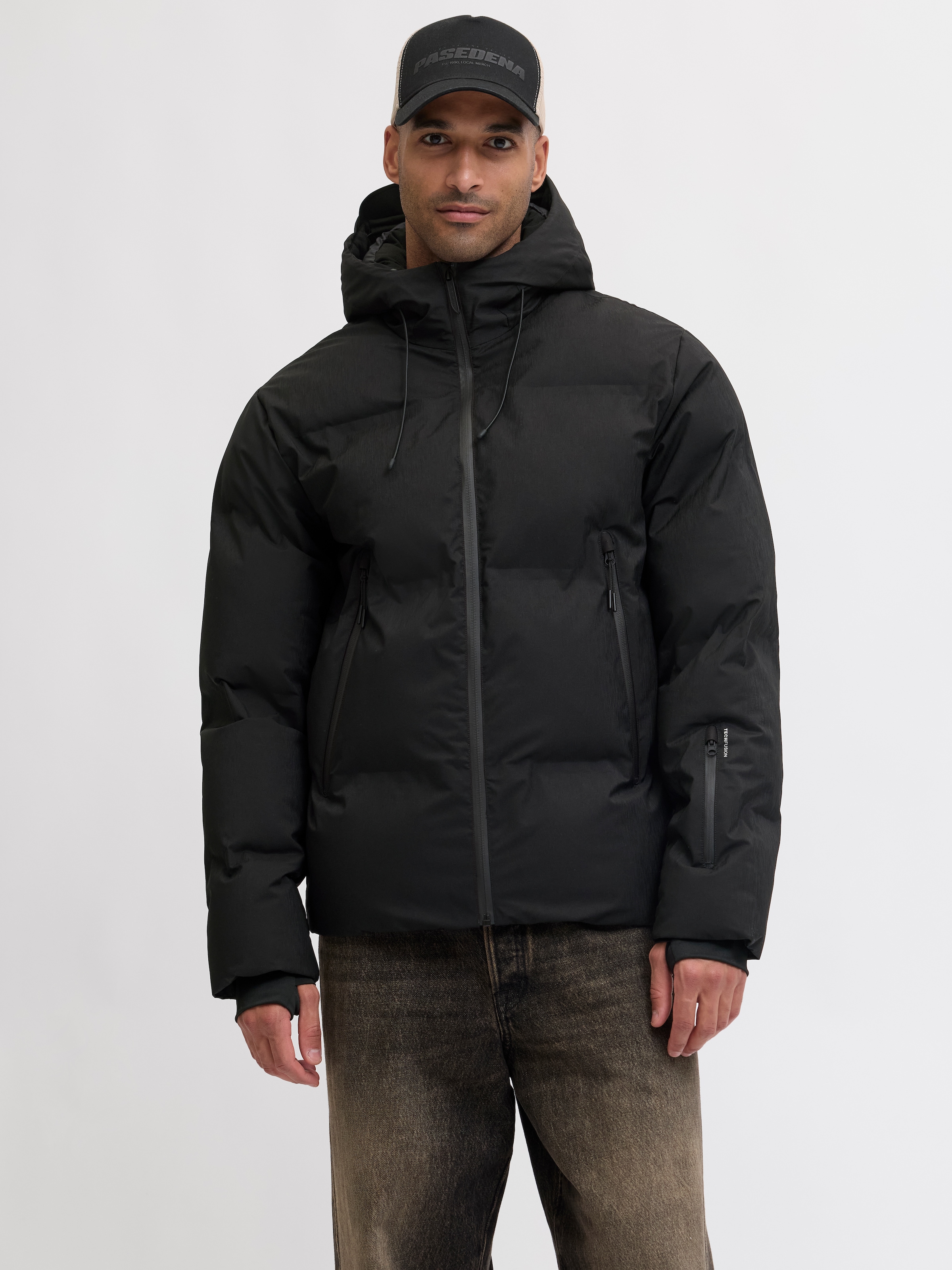 Jack & Jones Steppjacke "JCOFUSION TECHNICAL PUFFER JACKET SN" mit Kapuze günstig online kaufen