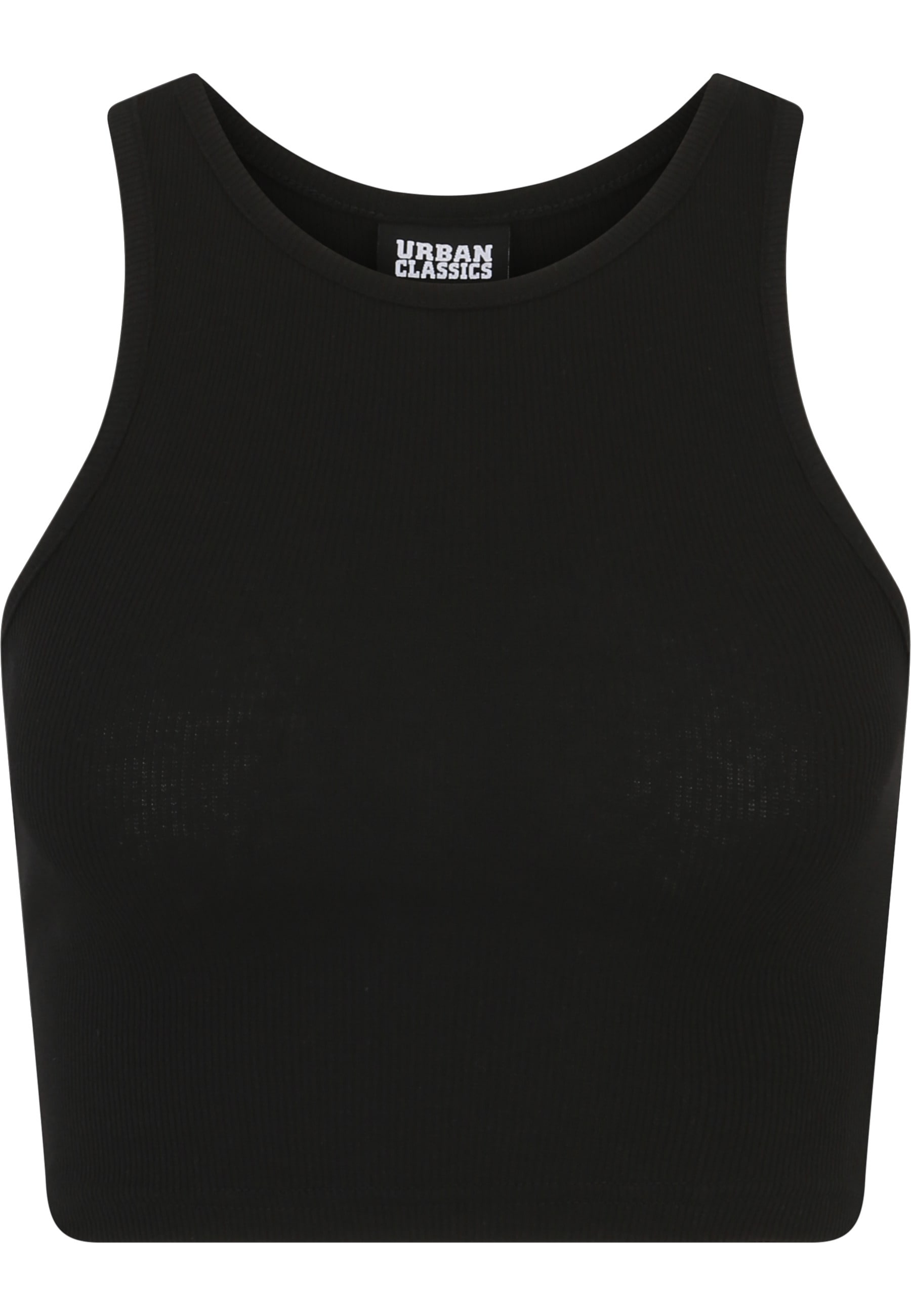 URBAN CLASSICS Tanktop »Urban Classics Damen Ladies Cropped Rib Top 2-Pack« 1 Stk.