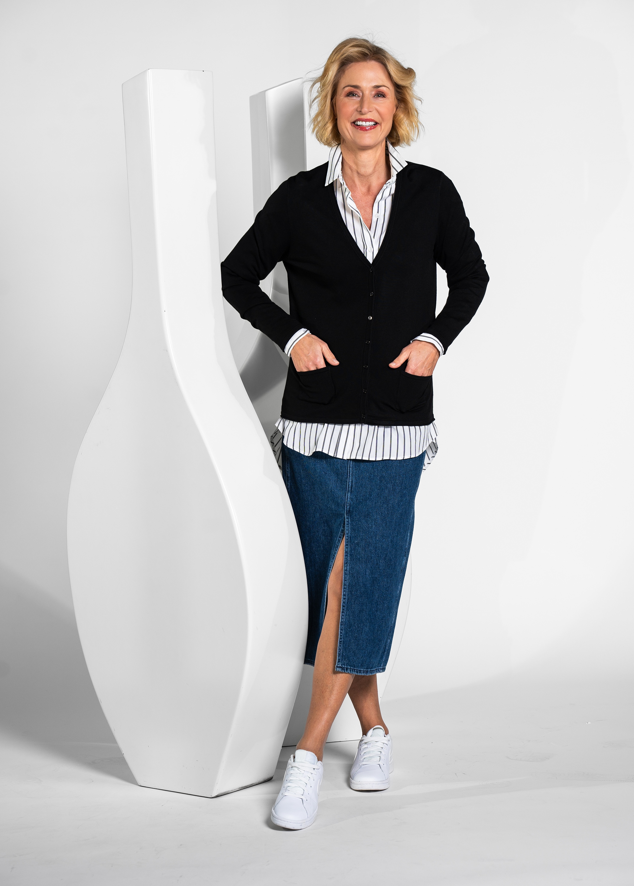 Clarina Strickjacke »WALTER«, Viskose-Polyamid Mischung