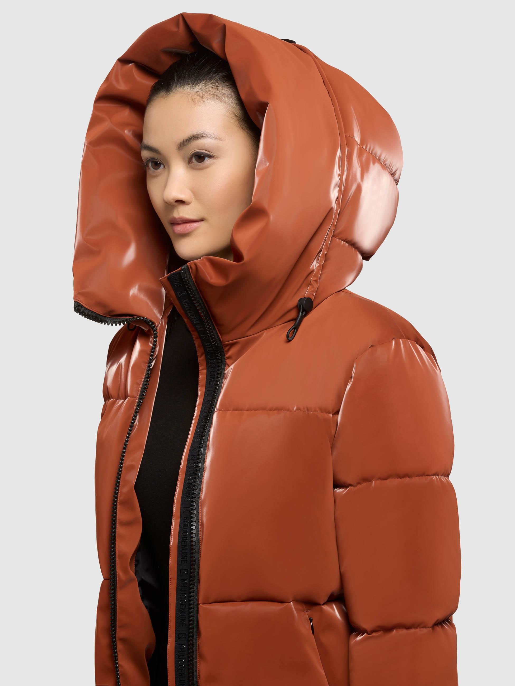 khujo Steppjacke »Audrey Shiny« mit Kapuze Schimmernde Damen Winterjacke mit Kapuze