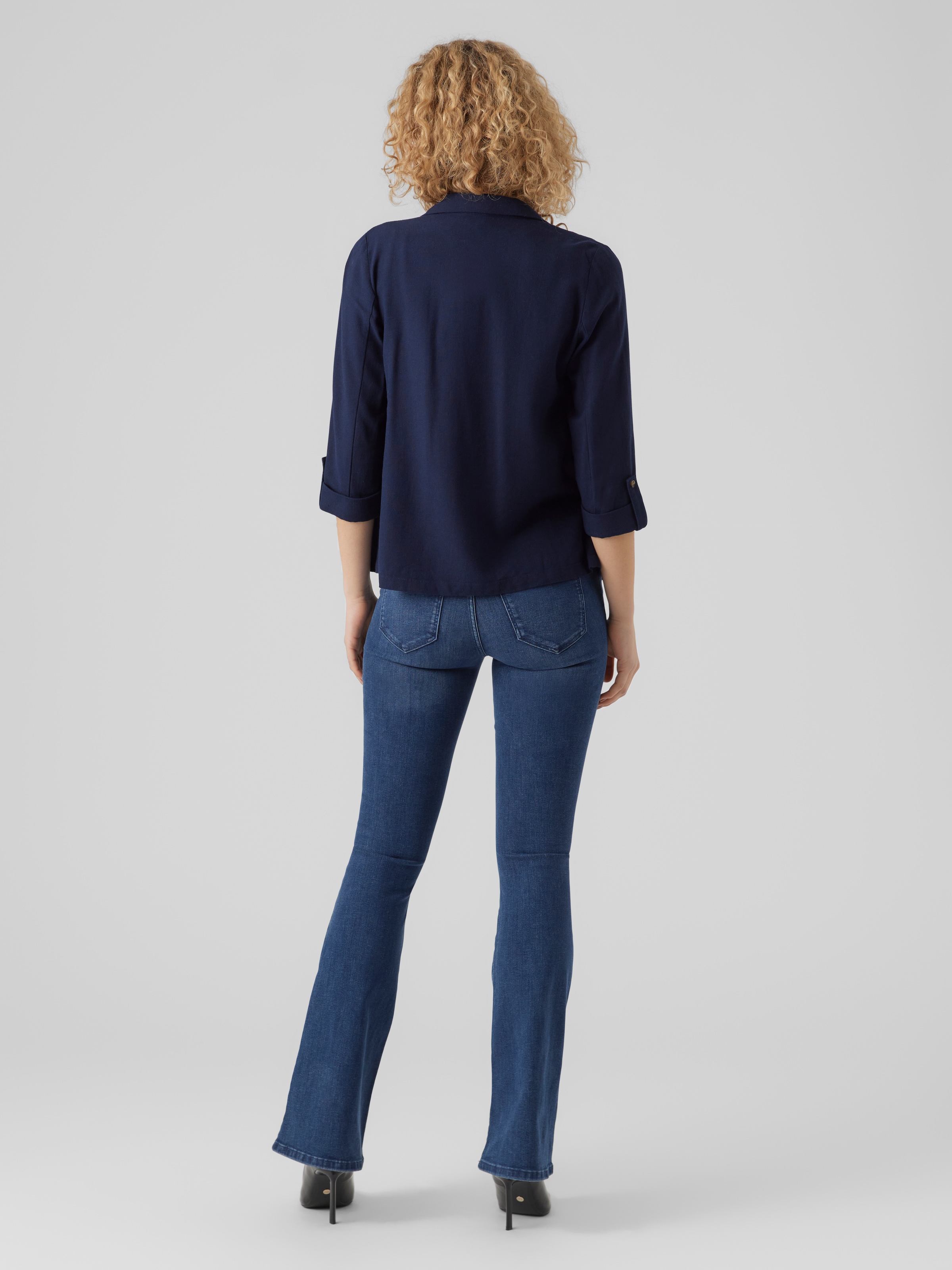 Vero Moda Kurzblazer »VMJESMILO 3/4 LOOSE BLAZER WVN NOOS«, mit Leinen