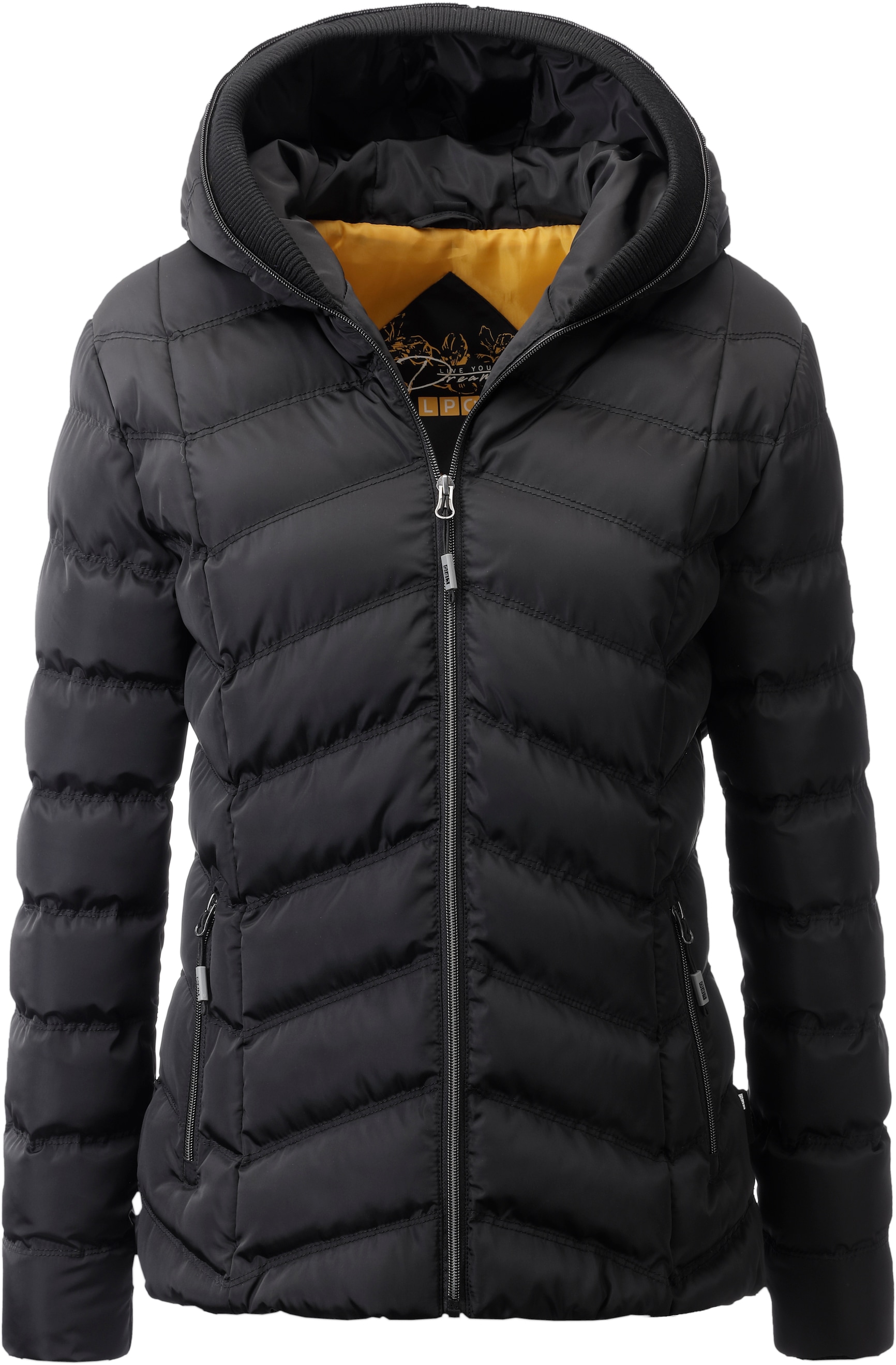 LPO Steppjacke "GILMOUR MELVILLE II Women" mit Kapuze auch in Großen Größen erhältlich