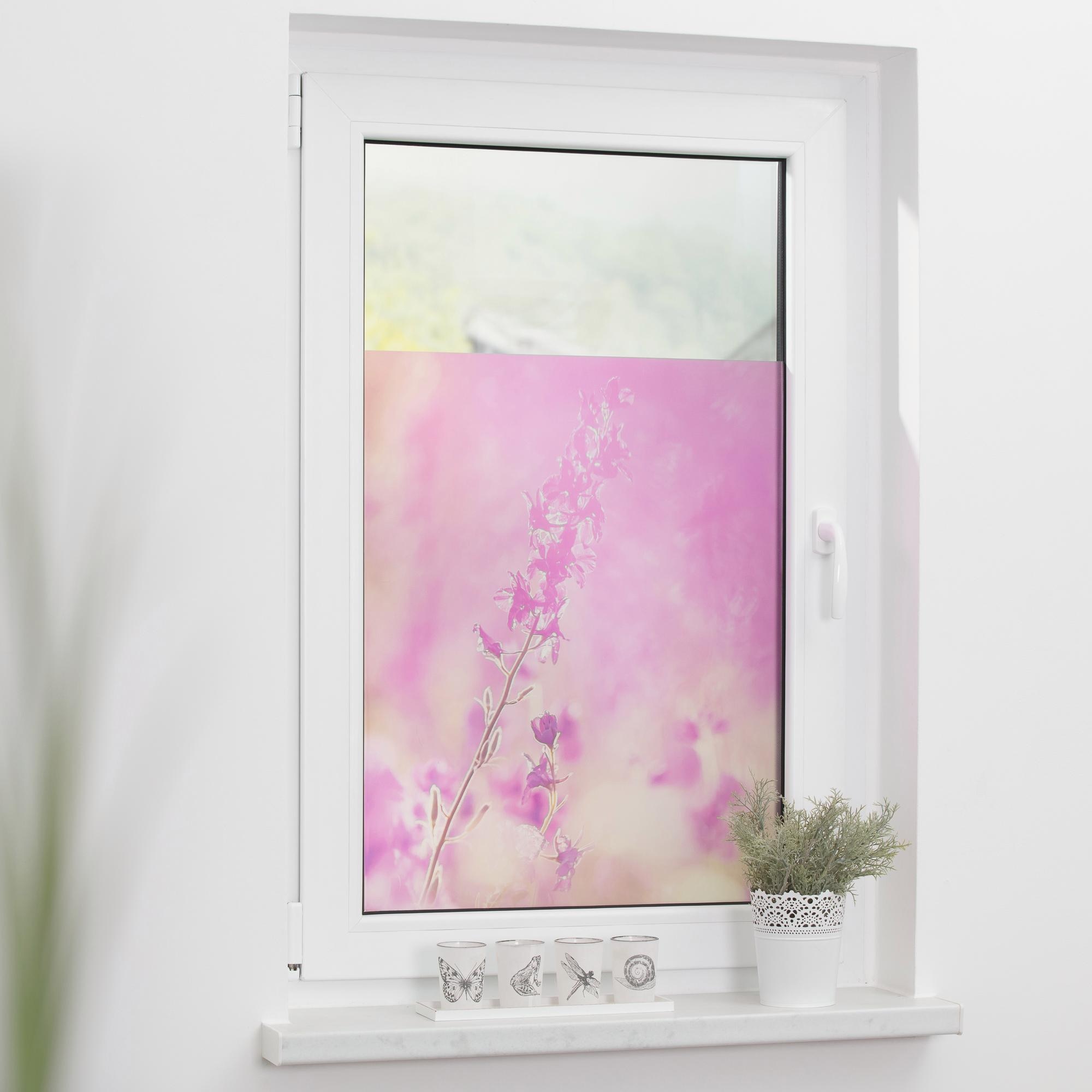 LICHTBLICK ORIGINAL Fensterfolie "Blumenwiese", 1 St., blickdicht, struktur günstig online kaufen