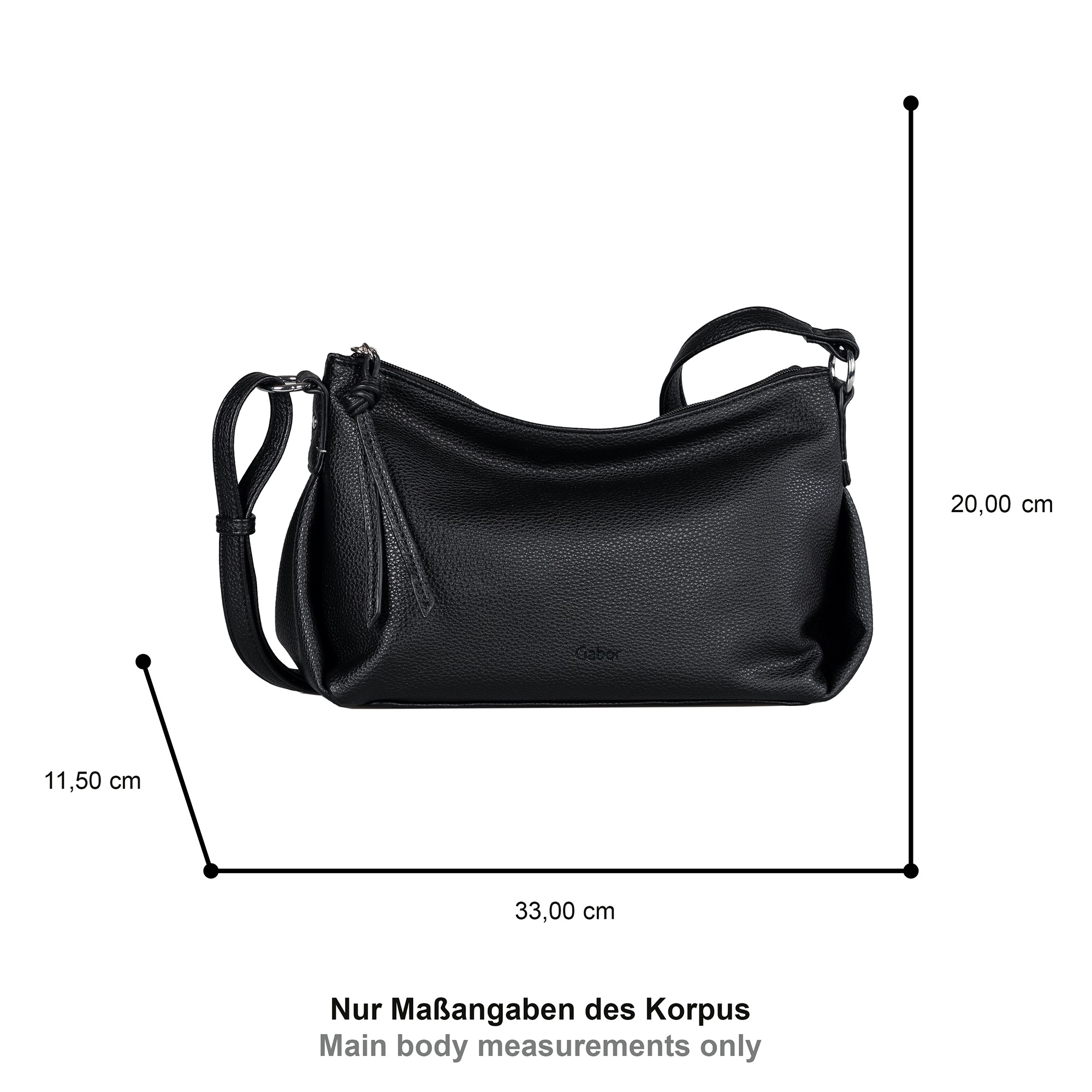 Gabor Umhängetasche "Felicia" sehr weiches Material mit gefalteten Seiten u günstig online kaufen