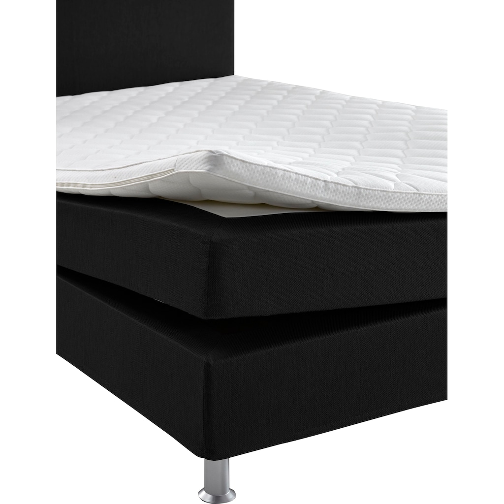 ATLANTIC home collection Boxbett »Edison«, inkl. Bonnellfederkern-Matratze und Topper