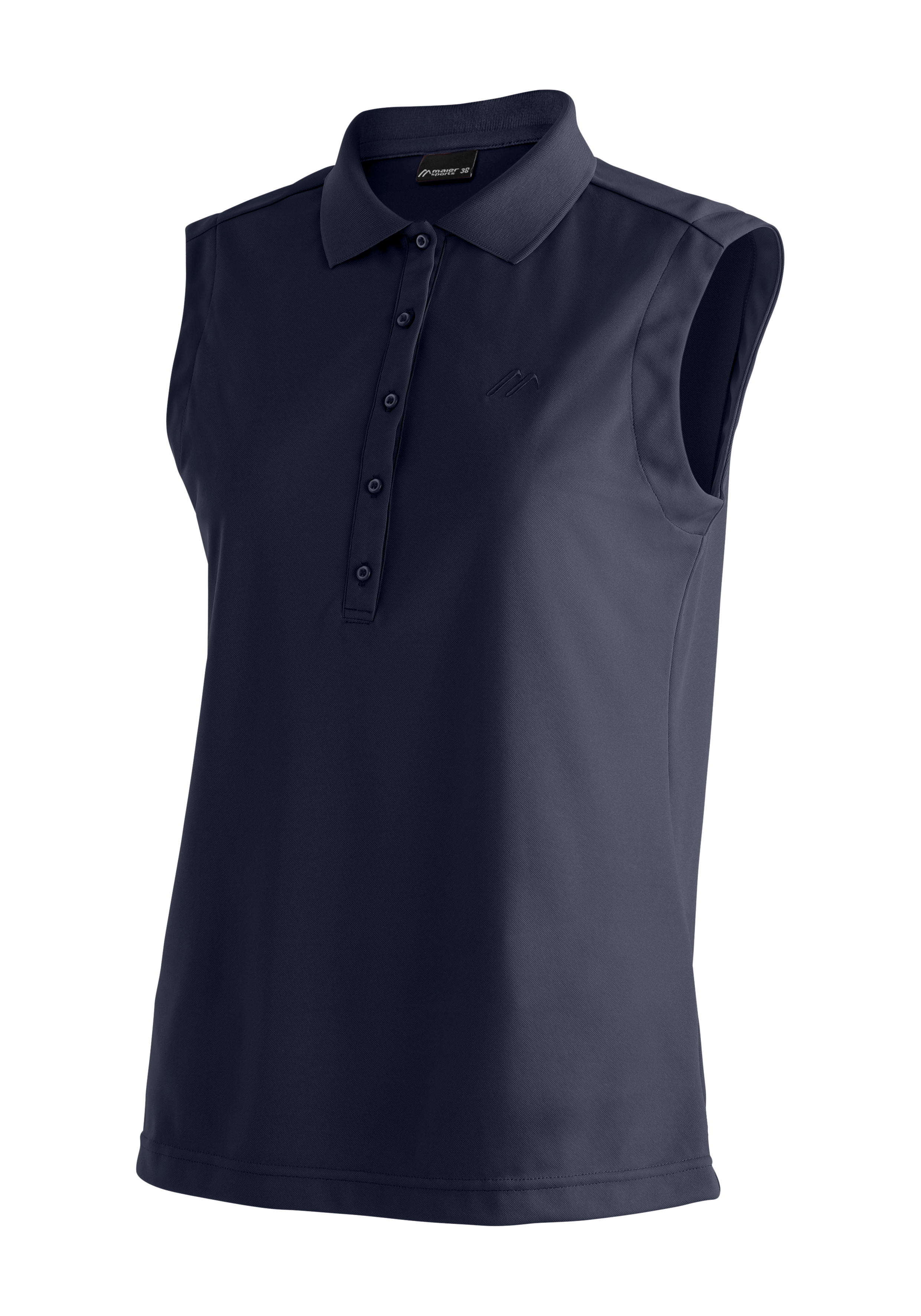 Maier Sports Poloshirt "Ulrike sleeveless" Damen Polo, leichtes Shirt, ärmelloses Funktionsshirt, Regular Fit