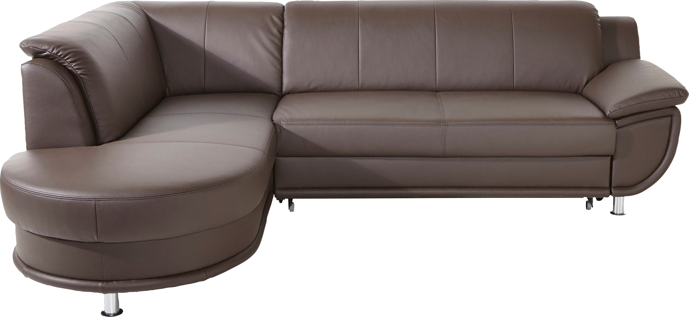 TRENDMANUFAKTUR Ecksofa »Rondo, zeitlos und elegant, OTTOs Choice, bequem, L-Form«, wahlweise mit Federkern, wahlweise mit Bettfunktion