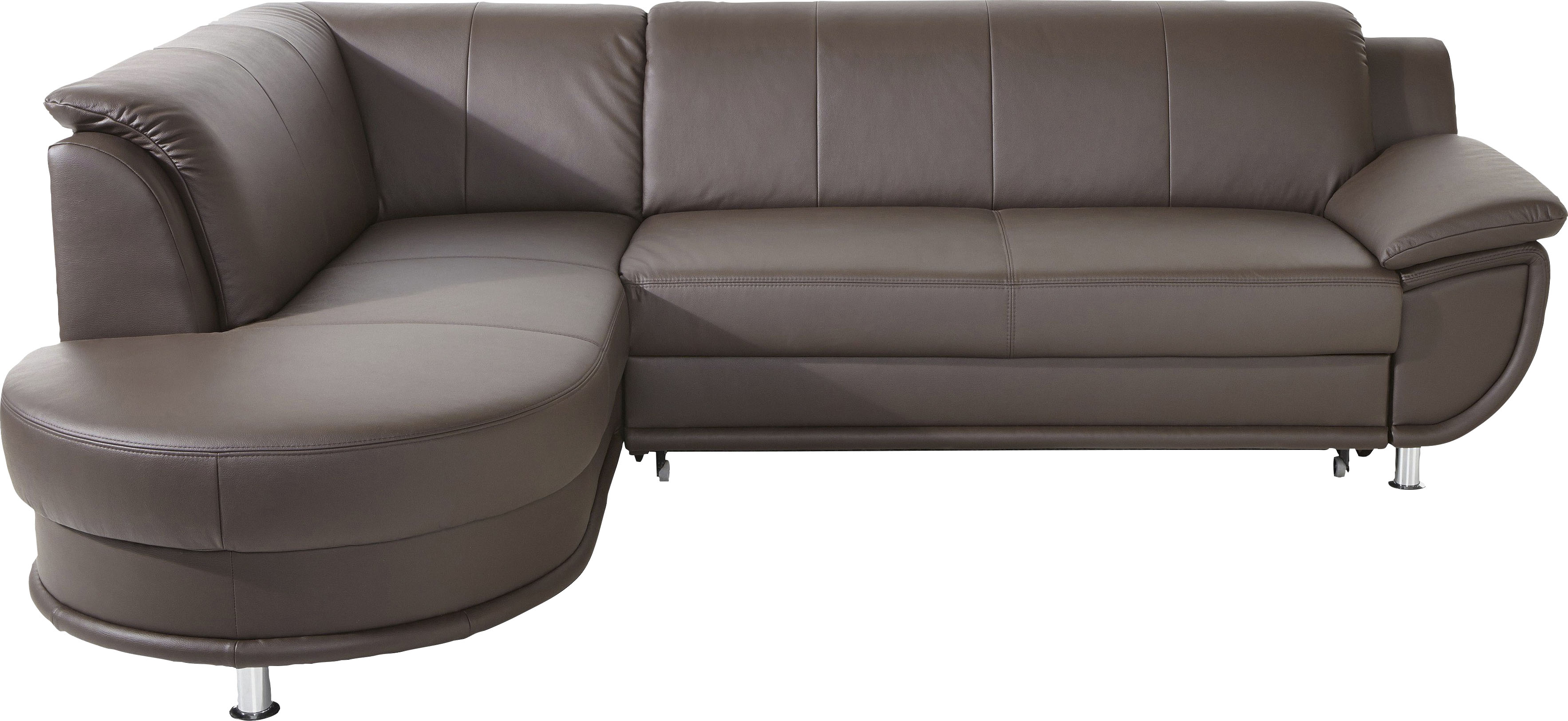 Thumbnail - TRENDMANUFAKTUR Ecksofa "Rondo, zeitlos und elegant, bequem, L-Form", wahlweise mit Federkern, wahlweise mit Bettfunktio...