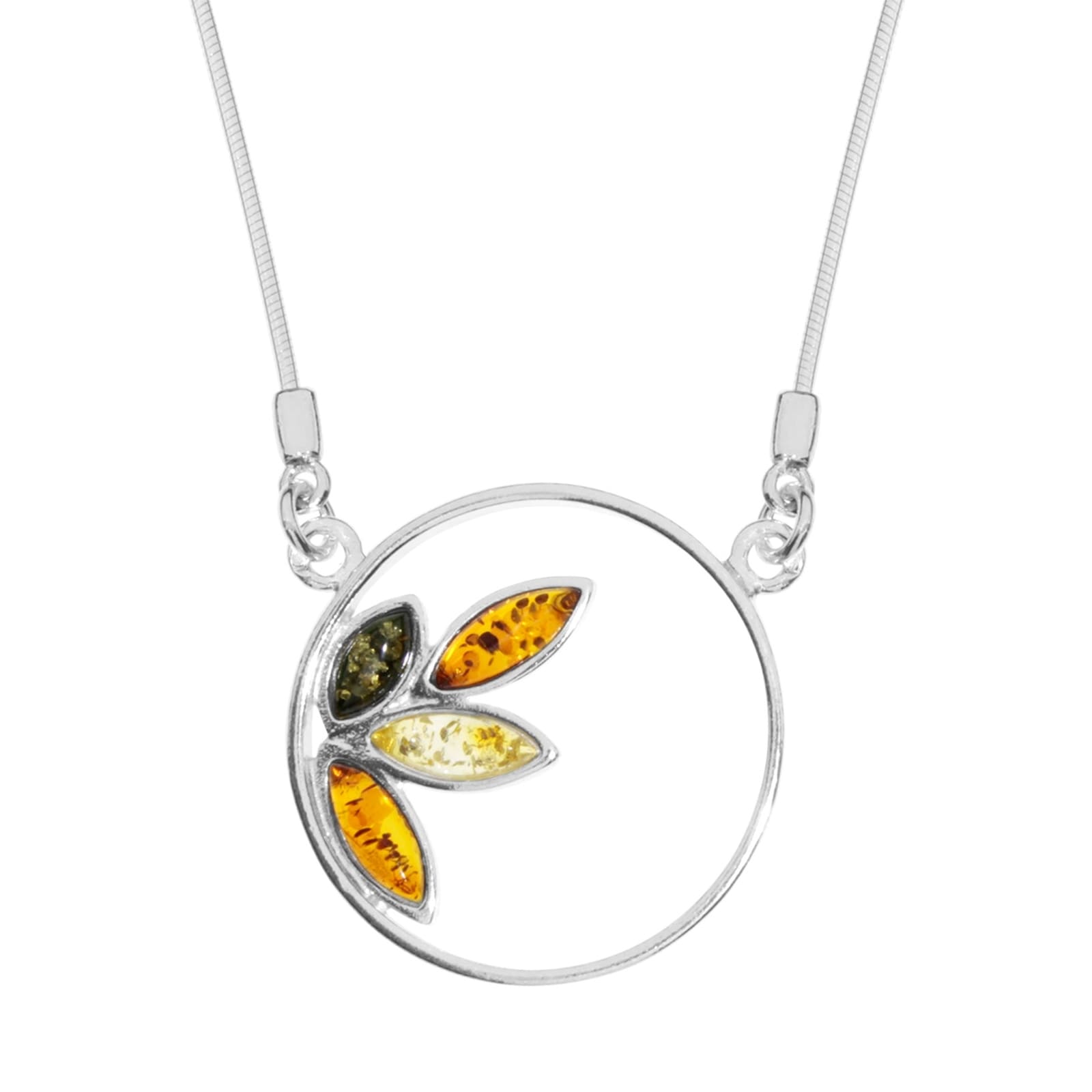 Ostsee-Schmuck Stine Collier Silber 925 Bernstein 44 cm