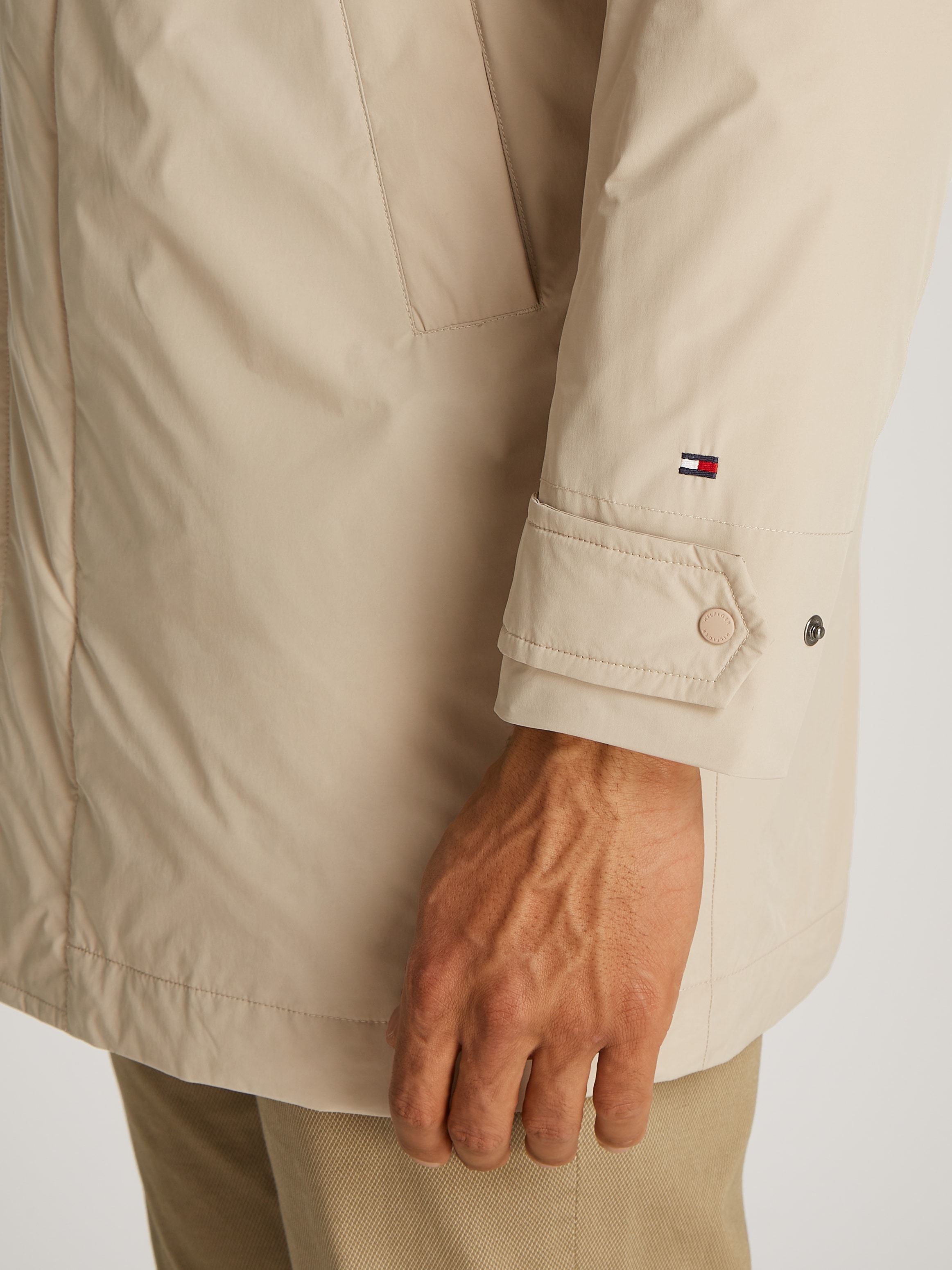 Tommy Hilfiger Kurzmantel »LW PACKABLE CARCOAT«, mit Druckknopfleiste