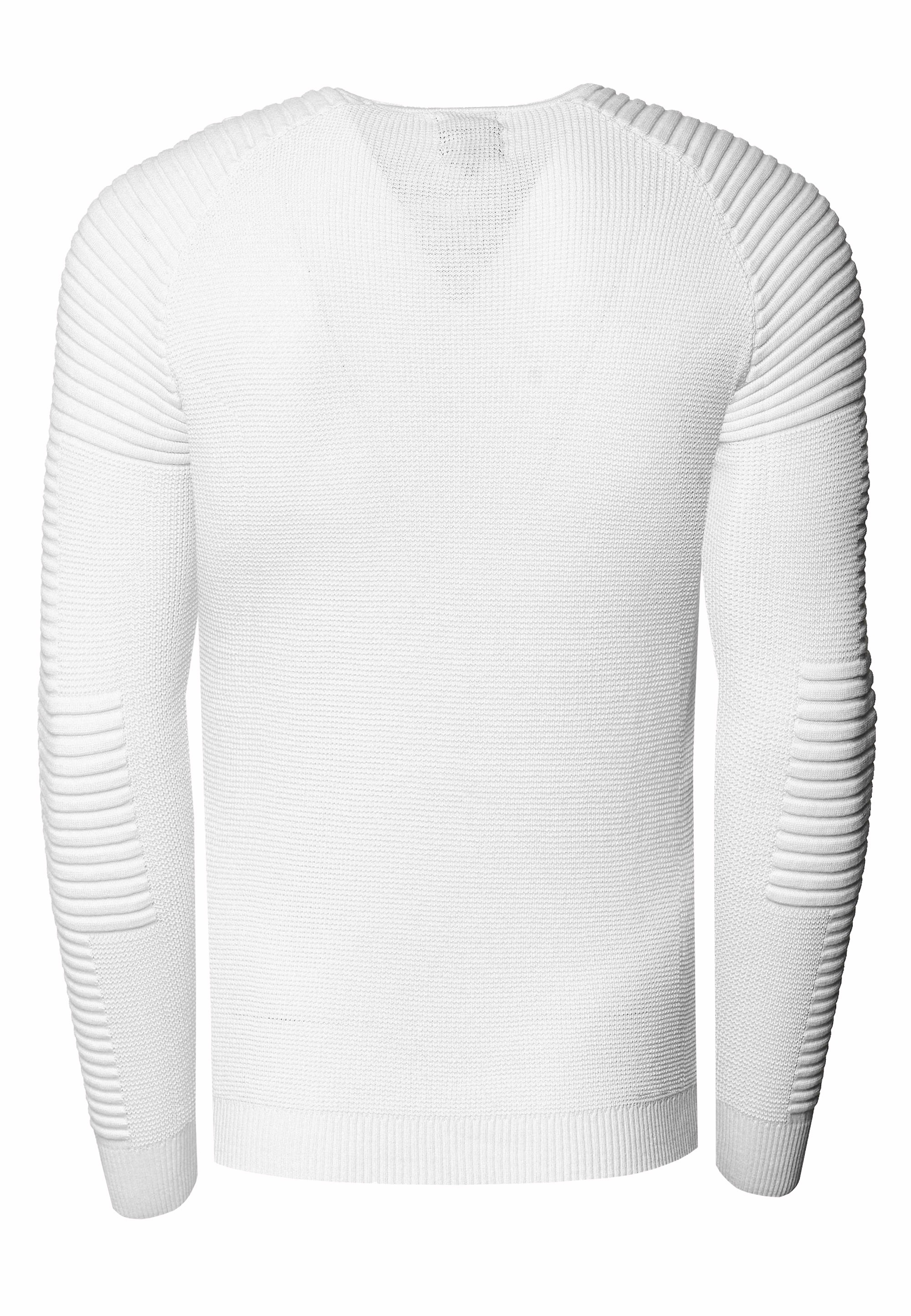 Rusty Neal Strickpullover, mit modernem Rundhalsausschnitt