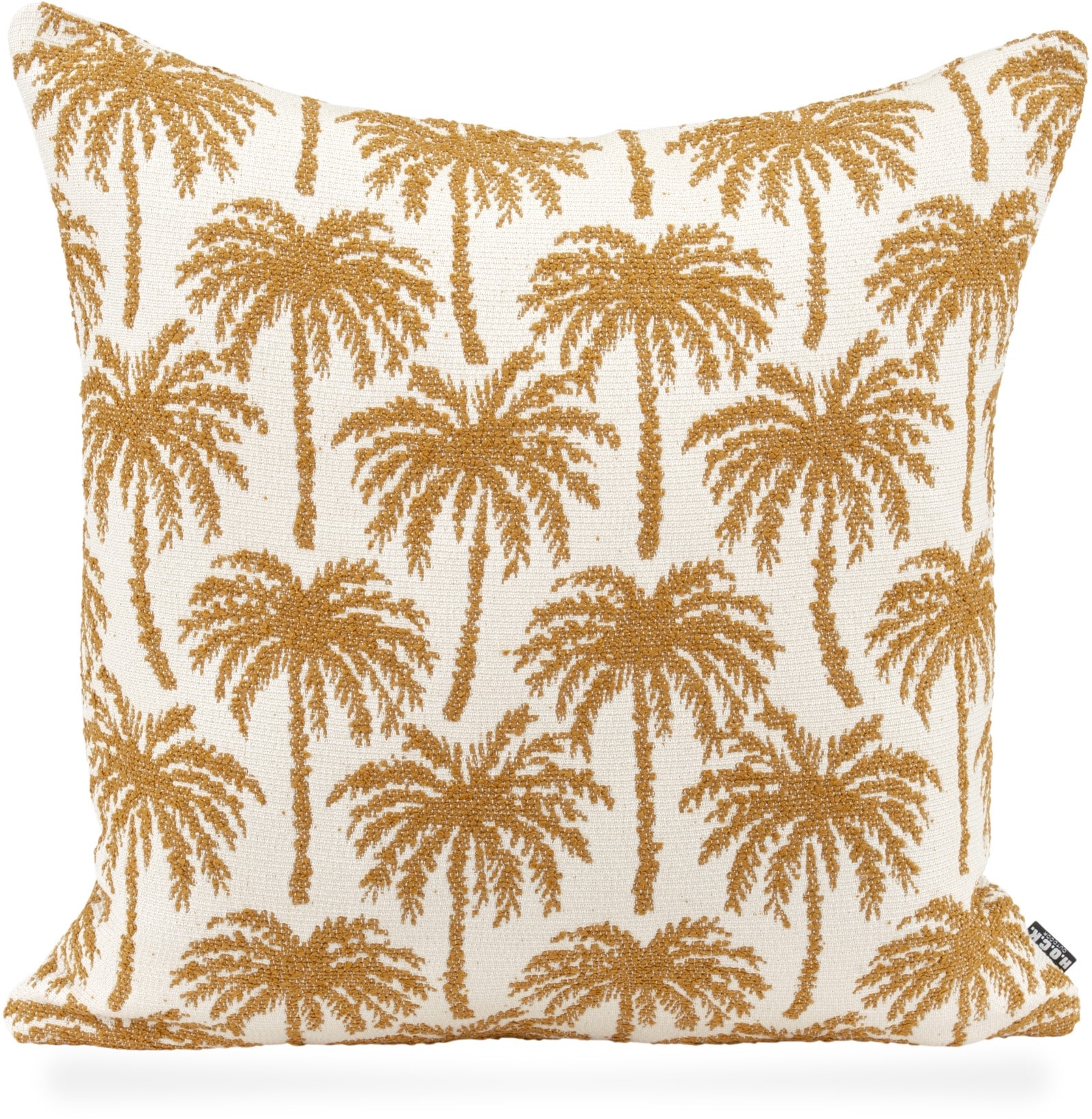 Dekokissen H.O.C.K., B:60cm H:10cm L:60cm, gelb, Obermaterial: 60% Polypropylen, 40% Polyacryl, Dekokissen_Sitzkissen_Kissenhüllen, "Vamosa Palms",