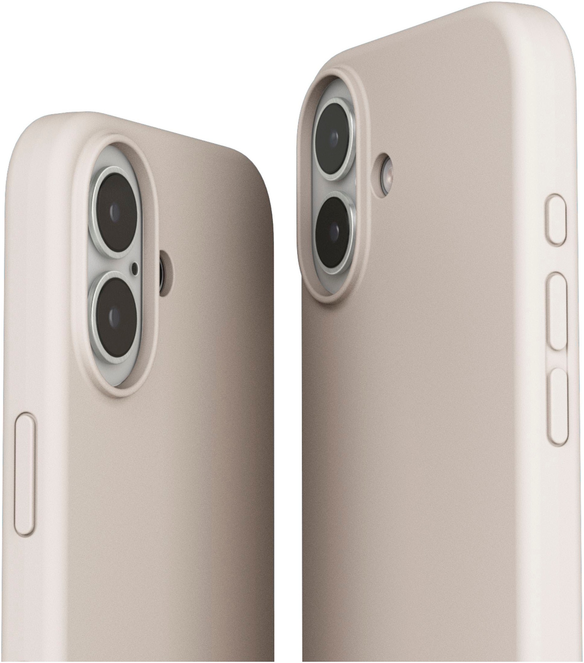 VONMÄHLEN Smartphone-Hülle »iPhone 16, Soft Silicone Case - Cream«