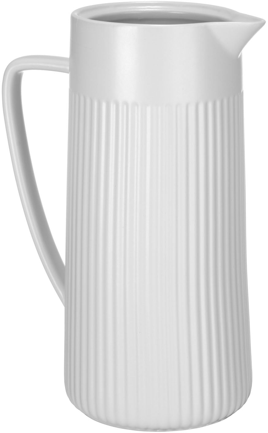 SCHÖNER WOHNEN-Kollektion Karaffe "REFIA" Keramik Krug, 1,25l mit eleganter günstig online kaufen