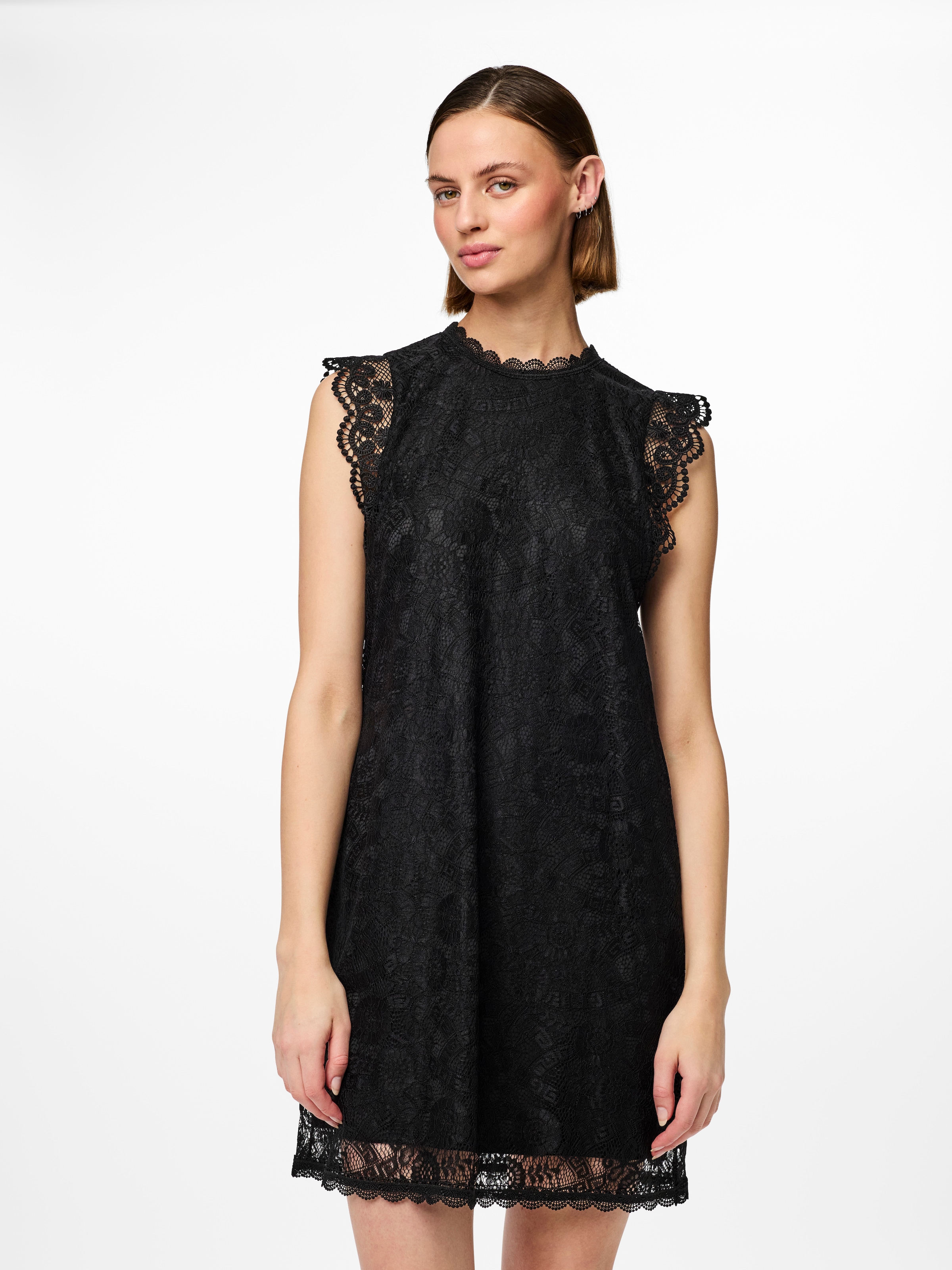 pieces Spitzenkleid "PCOLLINE SL LACE DRESS NOOS" Partykleid günstig online kaufen