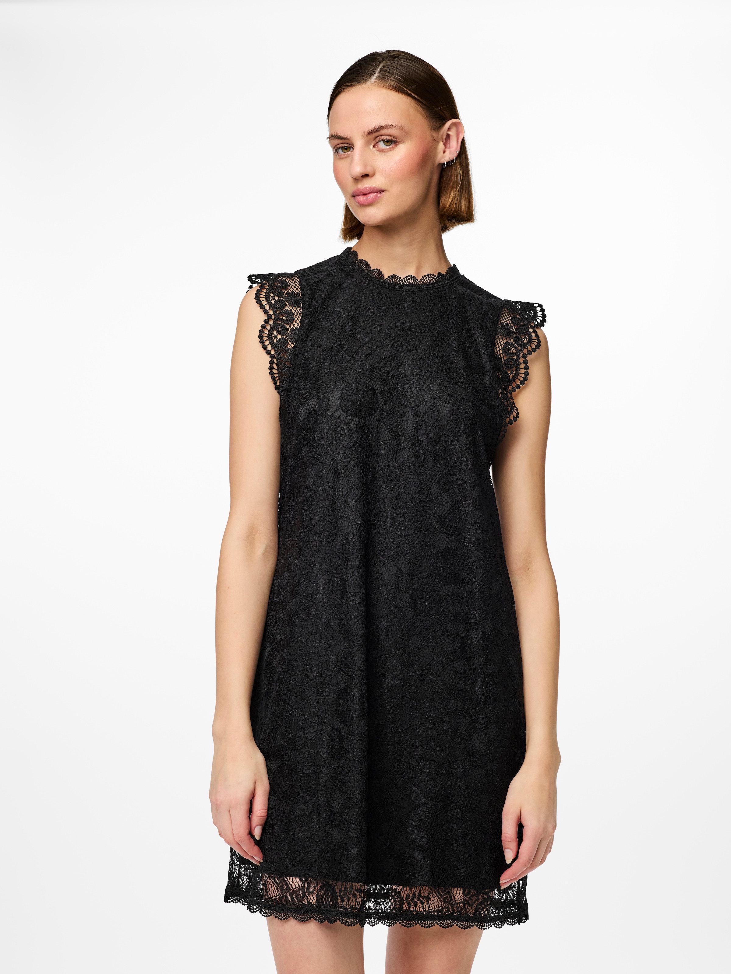 pieces Spitzenkleid "PCOLLINE SL LACE DRESS NOOS" günstig online kaufen