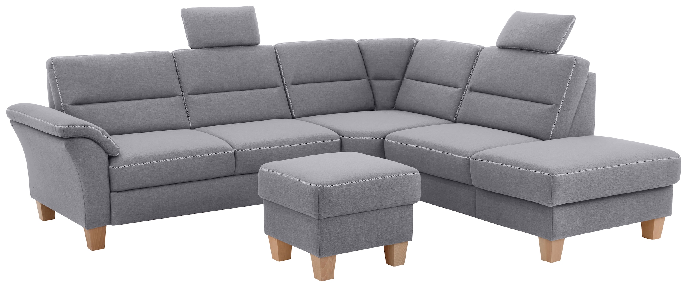 Home affaire Ecksofa "Soleo L-Form", komfortabel durch Trapezecke mit Relax günstig online kaufen