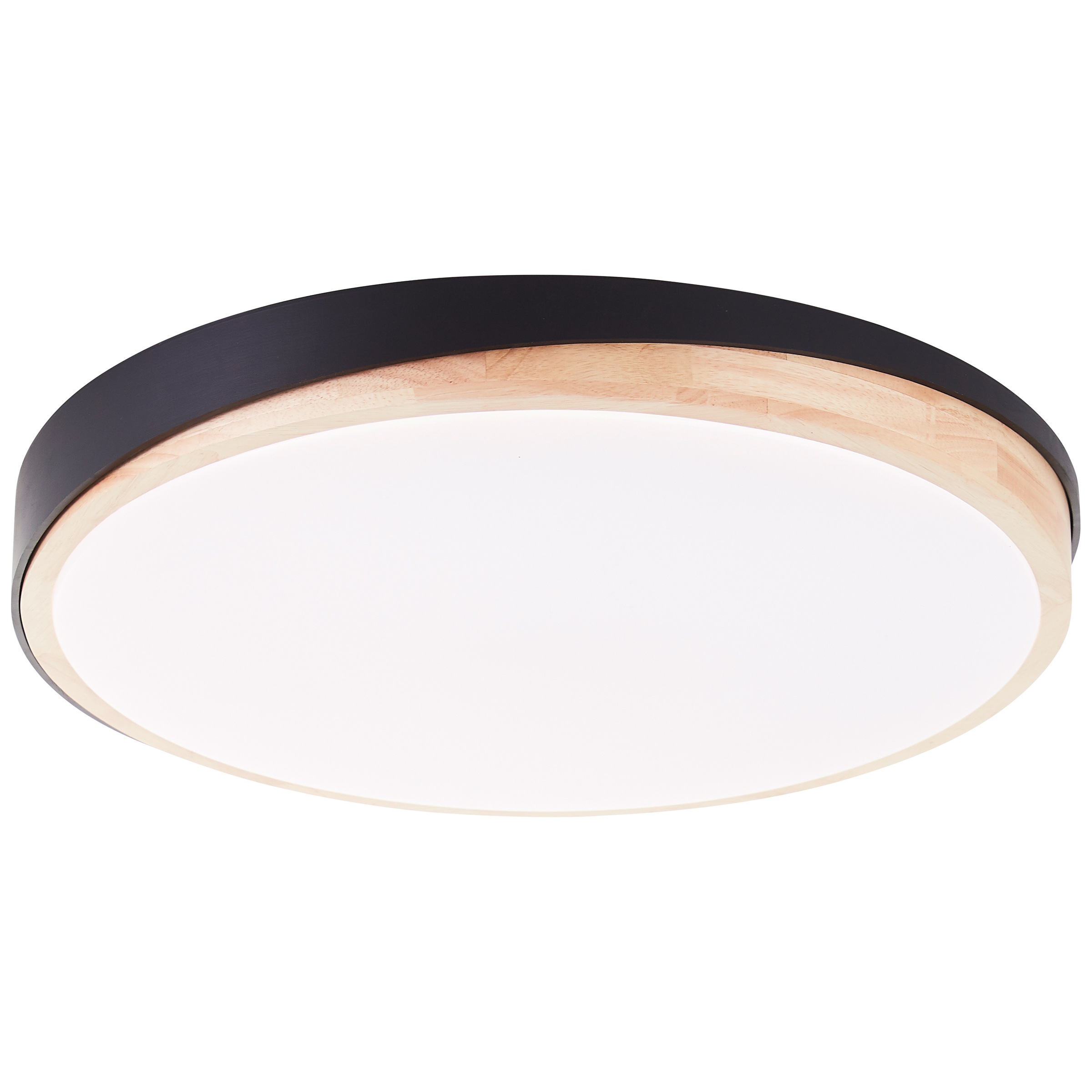 Brilliant LED Deckenleuchte »Baarlo«, Ø 50 cm, 4500 lm, 3000-6500 K, dimmbar, Fernbedienung, Holz/Metall