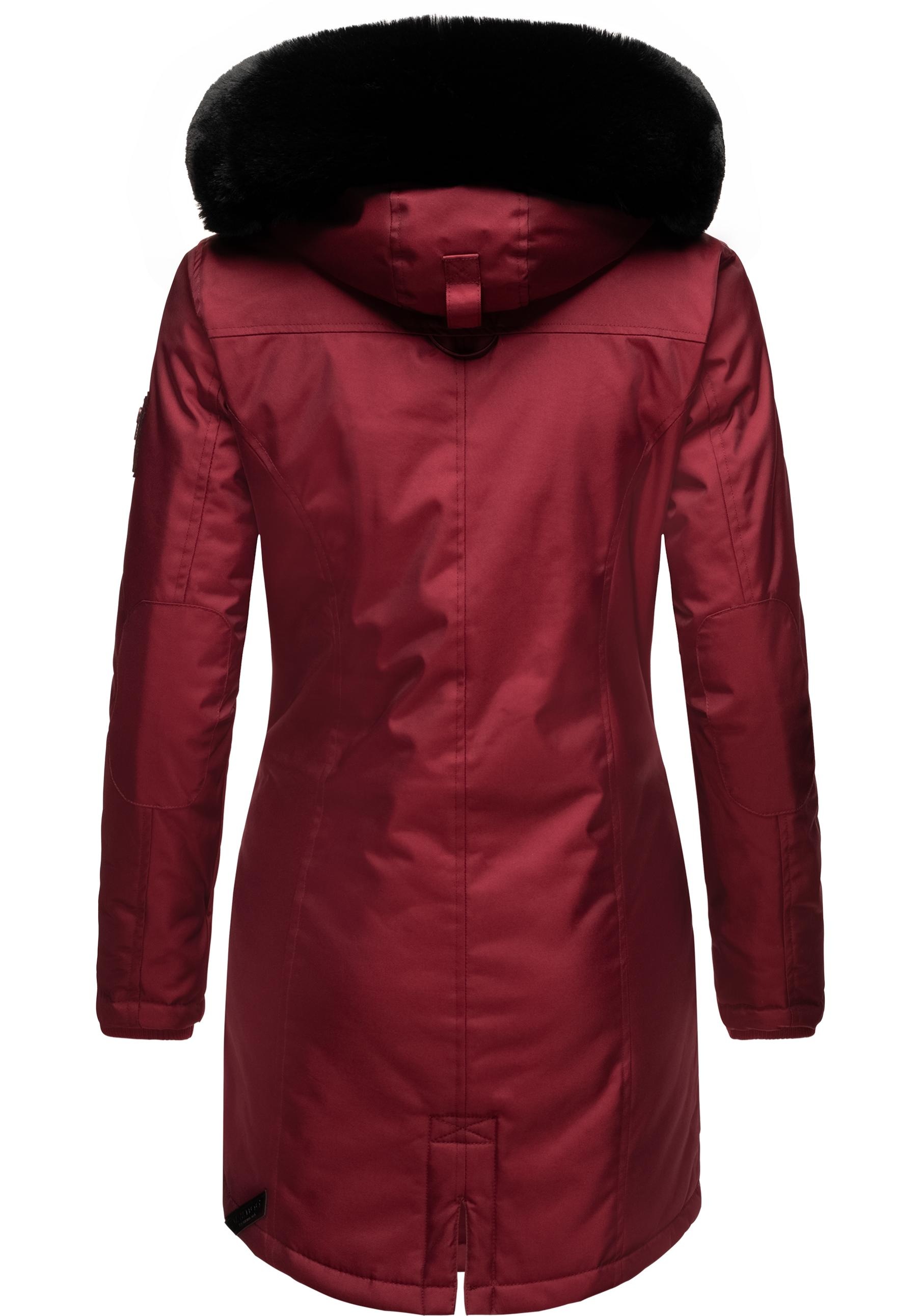 Navahoo Wintermantel »Tiniis«, Parka mit abnehmbarer Kapuze und extra Einkaufstasche