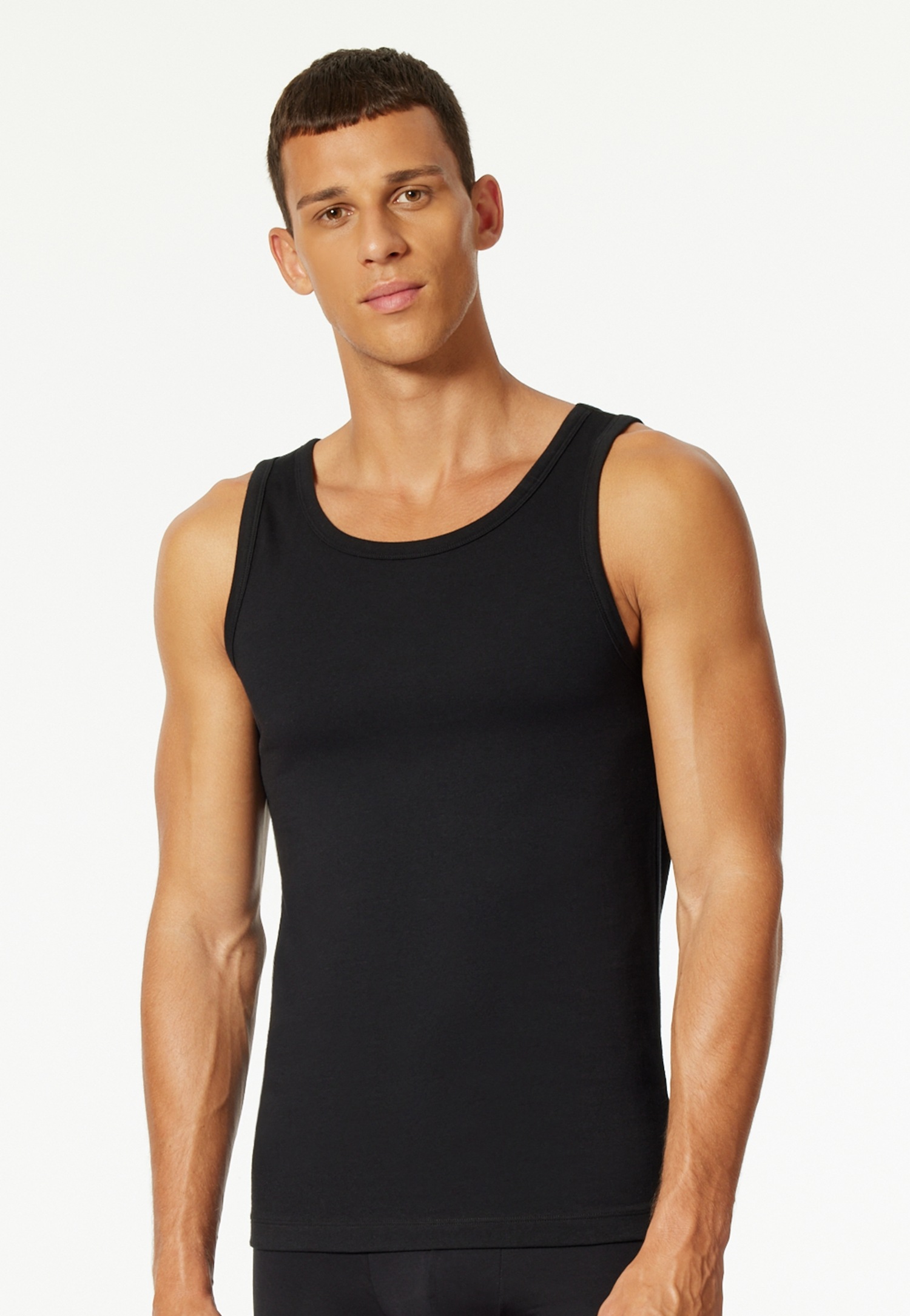 uncover by SCHIESSER Unterhemd "UNCOVER Cotton", (2er Pack), Rundhals, elas günstig online kaufen
