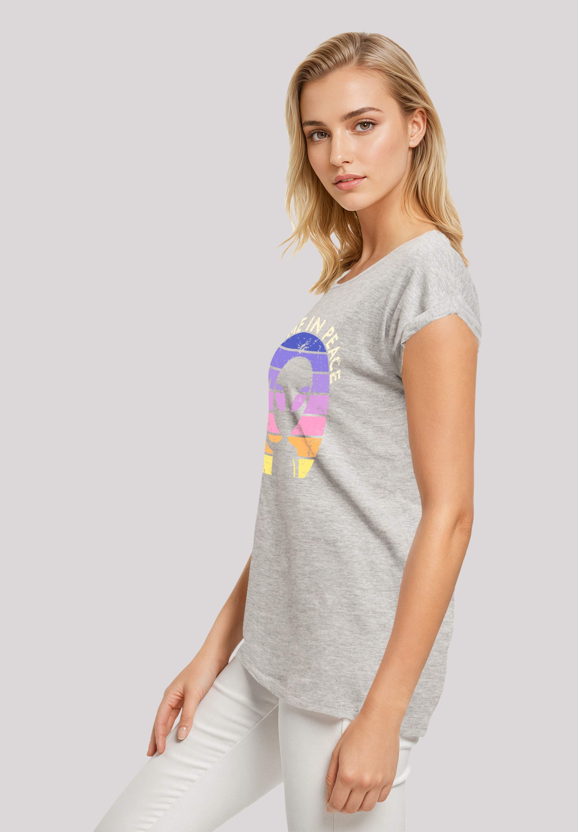 F4NT4STIC T-Shirt »Alien Peace Sunset«, Premium Qualität