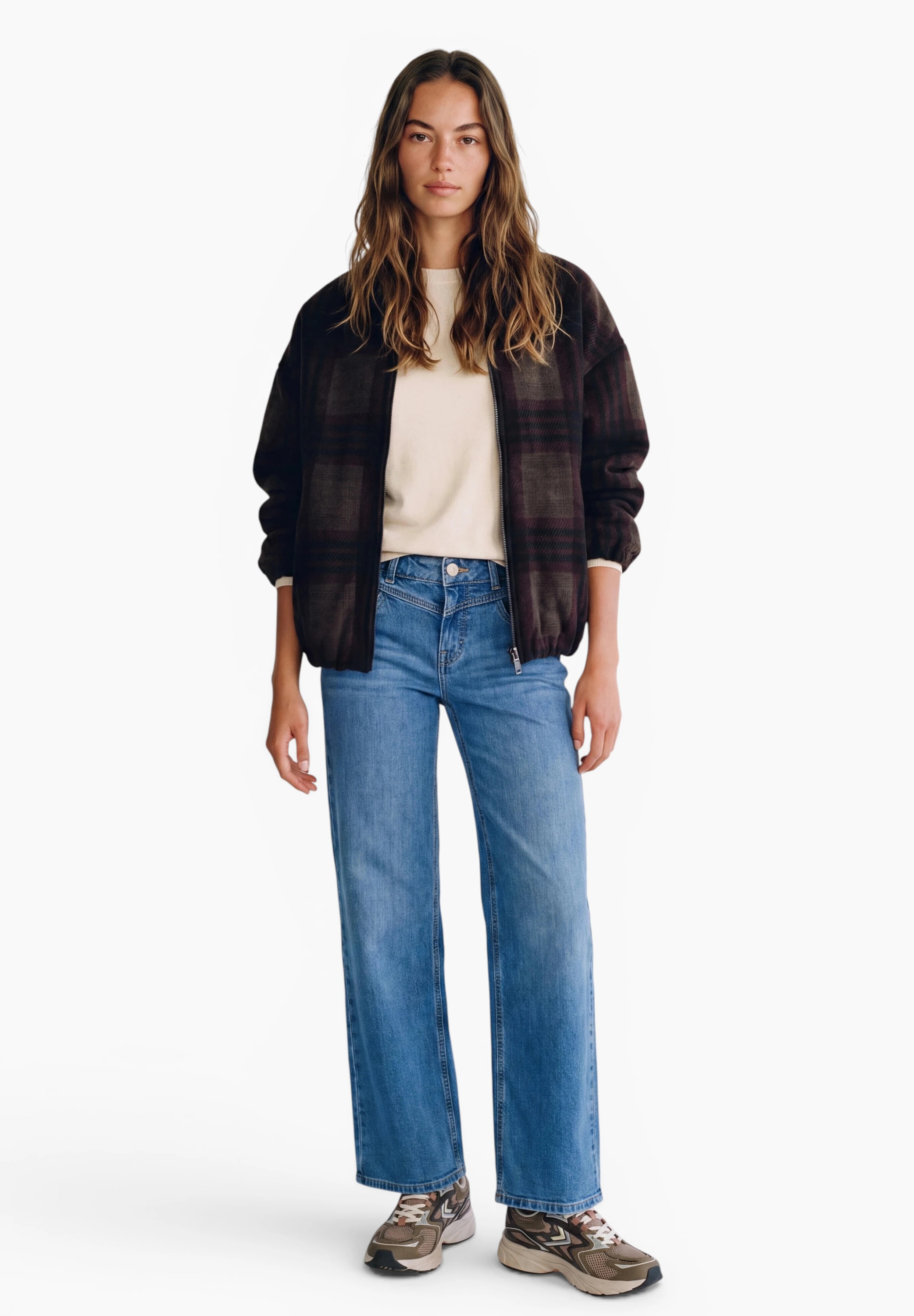 STREET ONE STUDIO Blouson ohne Kapuze mit Karomuster