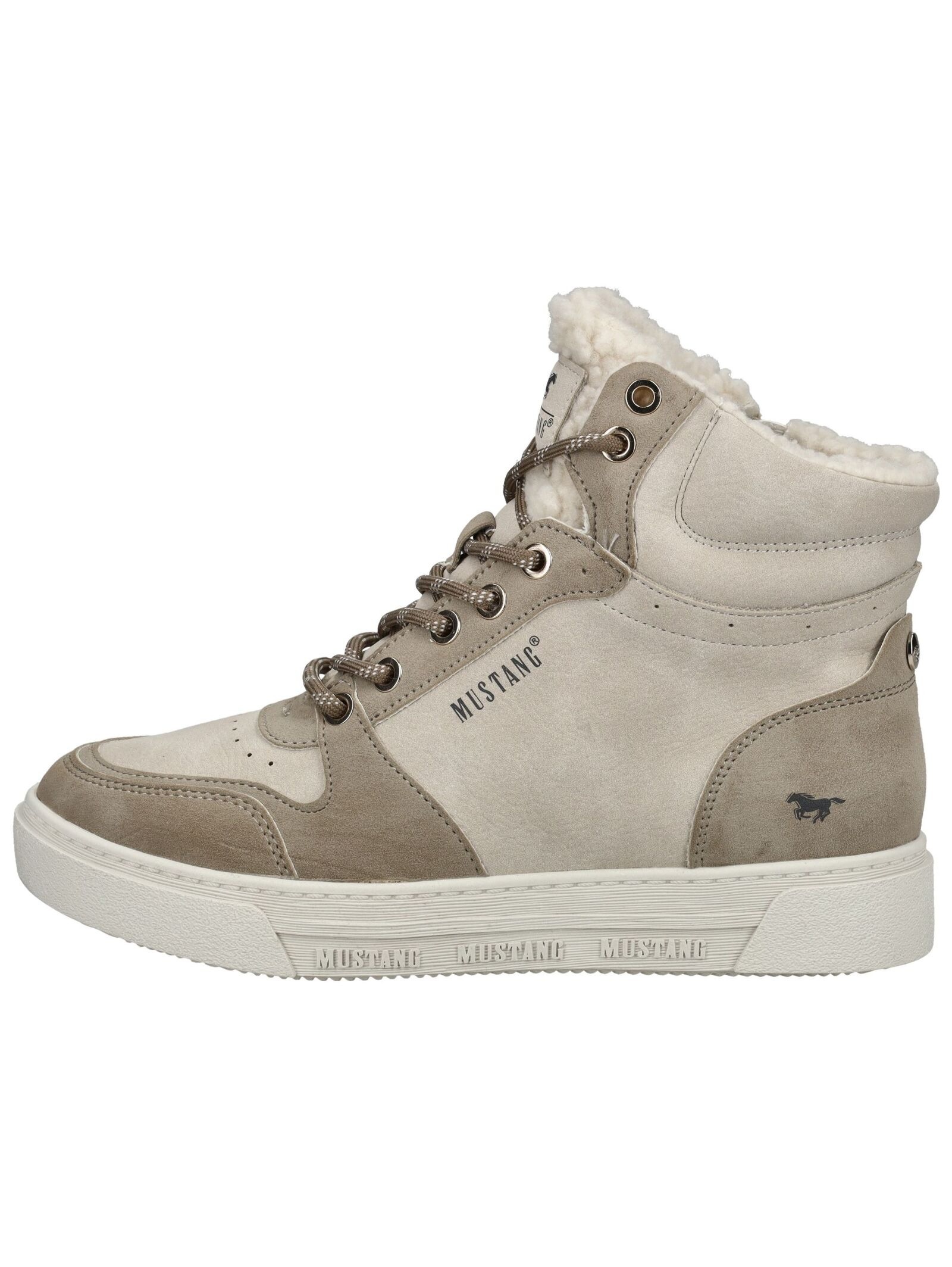 Mustang Shoes Schnürstiefelette "Mustang Shoes Stiefelette Lederimitat" günstig online kaufen