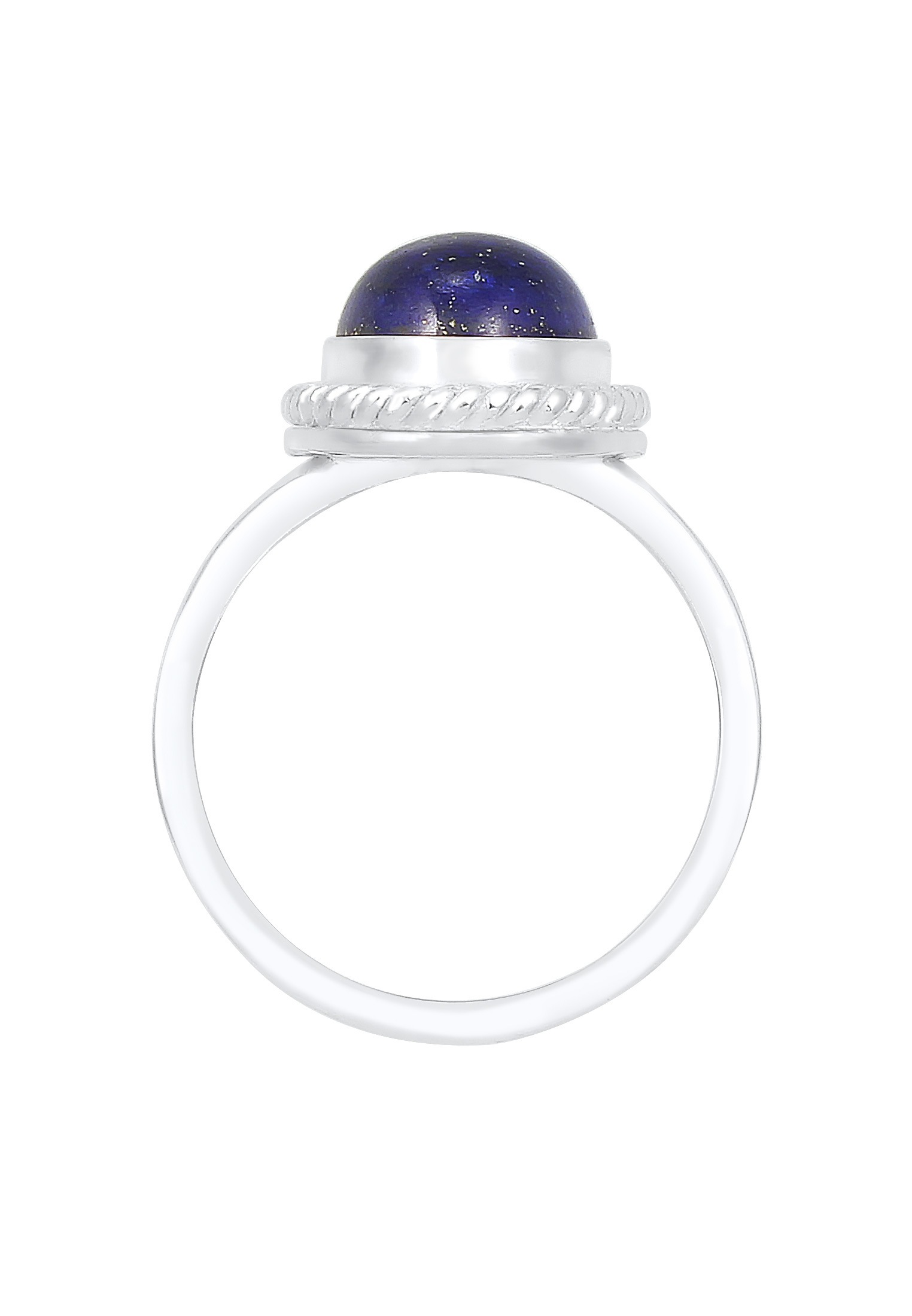 Elli Premium Fingerring »Cocktailring Lapis Lazuli Edelstein 925er Silber«