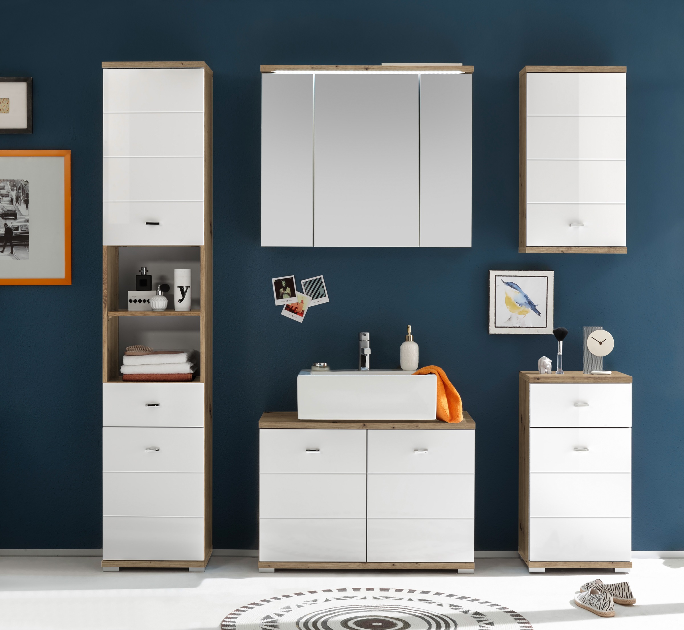 BASIC by Balculina Badmöbel-Set "Pool" 5 Stk. tlg. günstig online kaufen