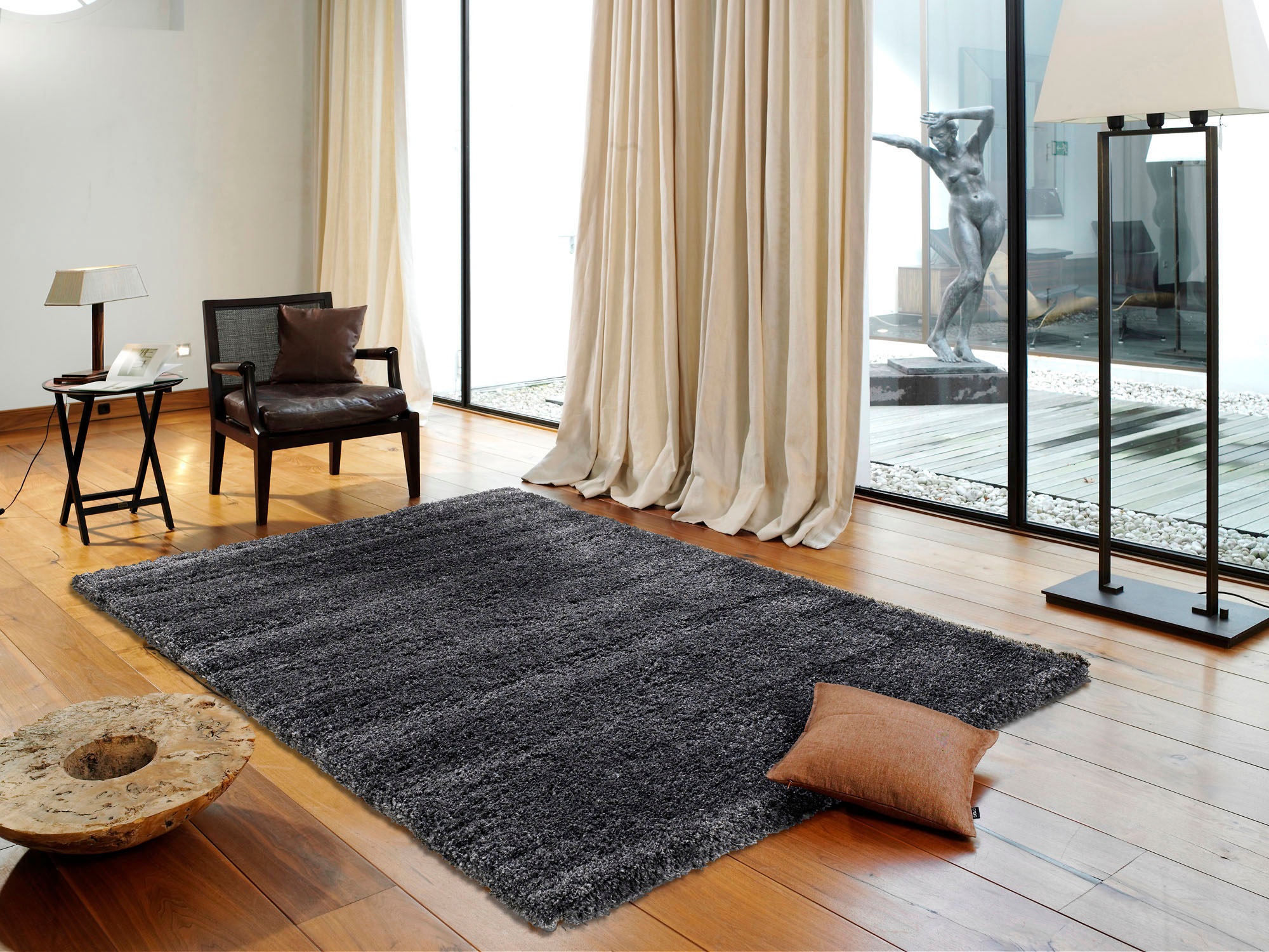 OCI DIE TEPPICHMARKE Hochflor-Teppich "LOBBY SHAGGY, auch als Läufer und in Rund" rechteckig 52 mm Höhe Langflor, dichter Shaggy, robust, auch in quadratischer Form