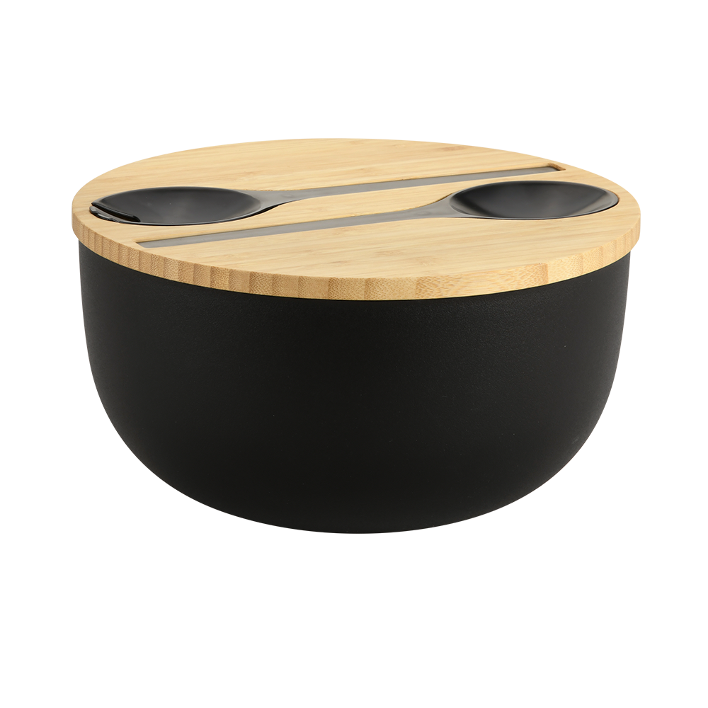 KESPER Salatschüssel "Salatschale mit Deckel und Salatbesteck" 4 Stk. aus P günstig online kaufen