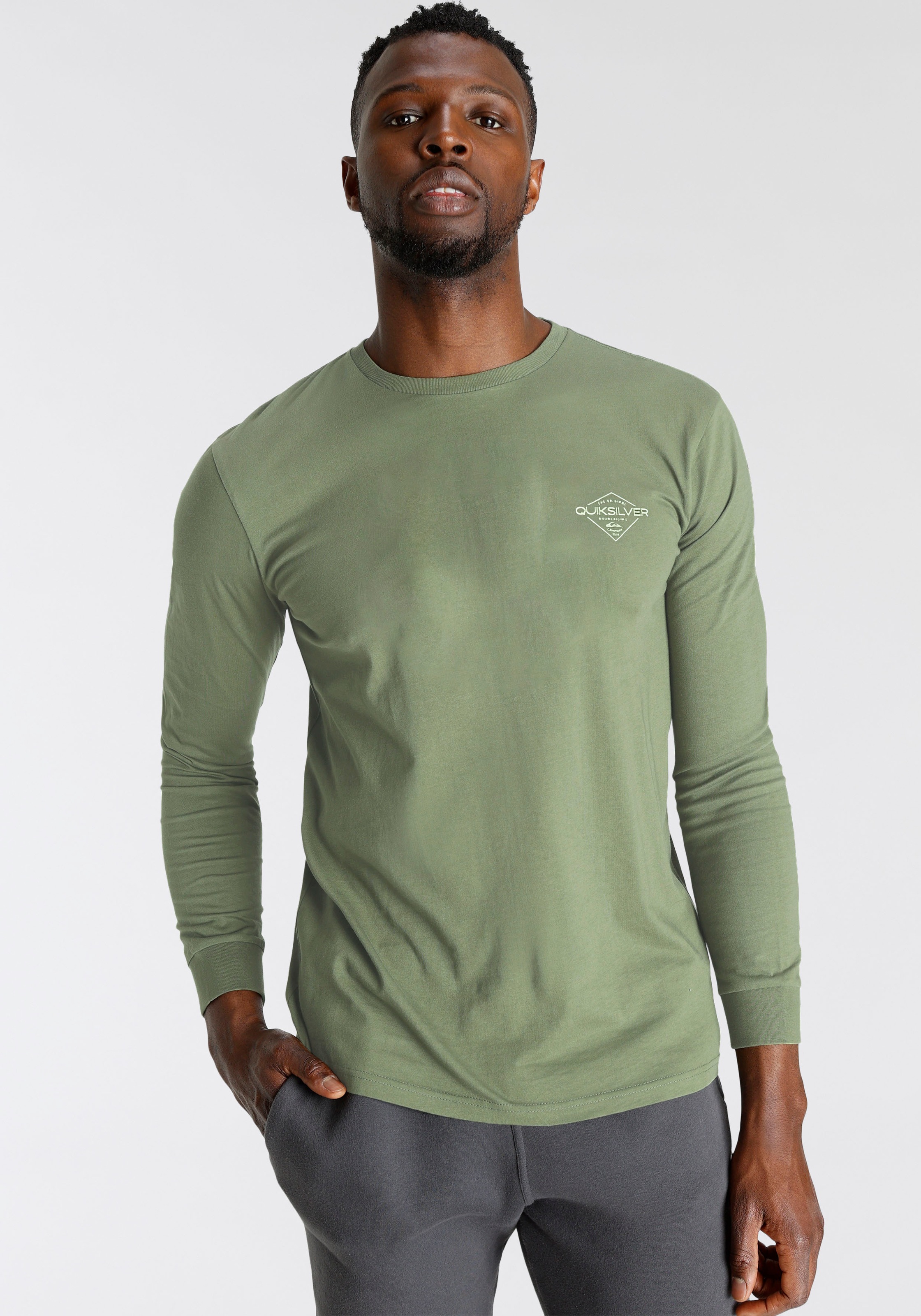 Quiksilver Langarmshirt "DIAMONDS BEST LS TEE PACK3 YM" Packung, 3 Stk. günstig online kaufen