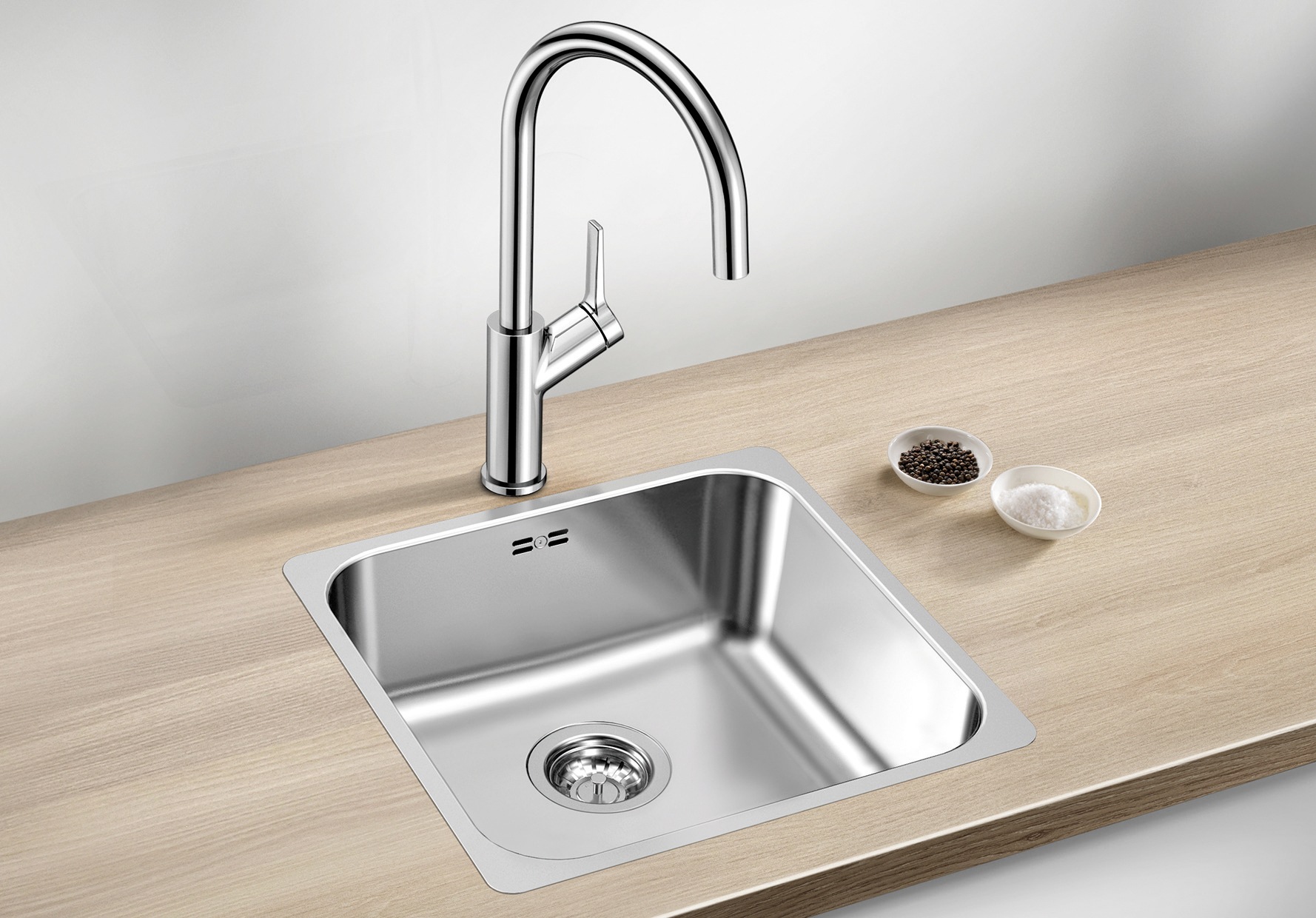 Blanco Edelstahlspüle »SUPRA 400-IF R12« 1 Stk. tlg. zum wechselseitigen Einbau geeignet
