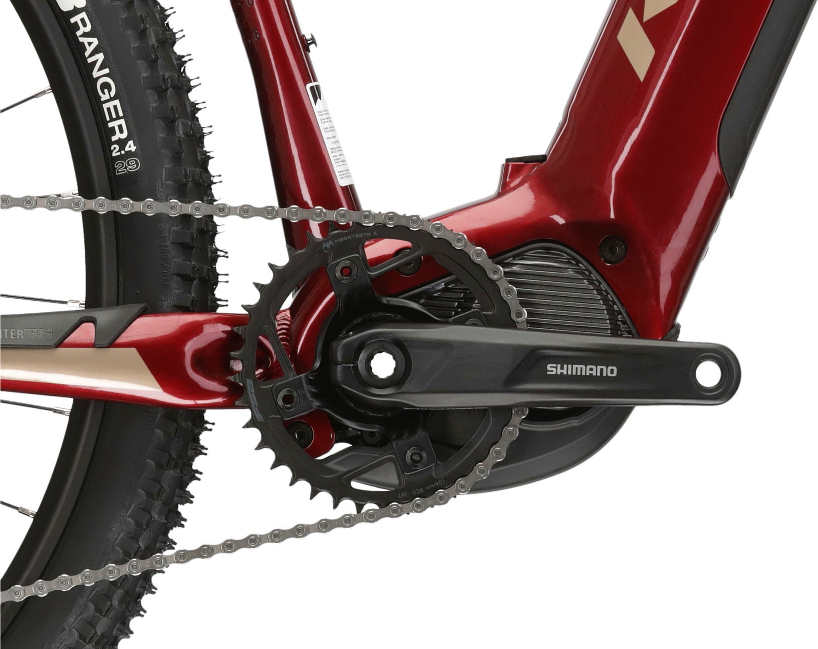 Kross E-Bike »E-MTB Level Boost 2.0 29 Zoll rot«, 11 Gang, Shimano, DEORE M5100, Mittelmotor 250 W
