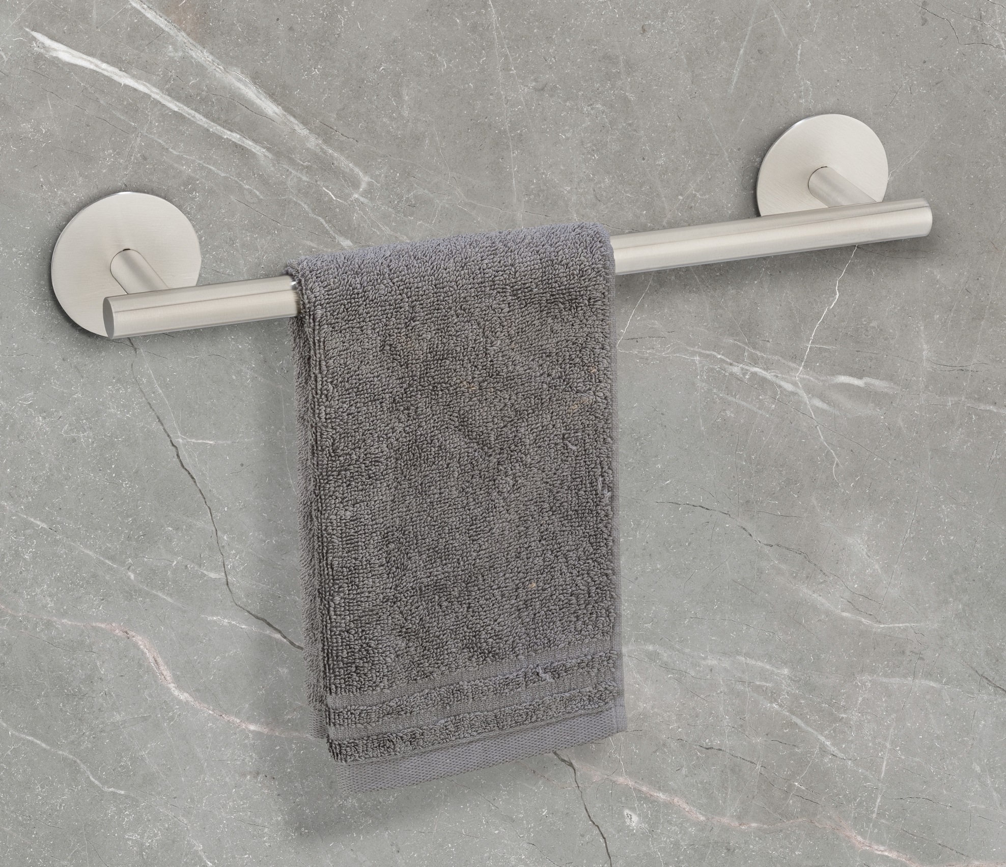 SCHÖNER WOHNEN-Kollektion Handtuchstange »»Uno Meleto««, Badetuchstange aus rostfreiem Edelstahl, zum Kleben oder Bohren, 40 cm