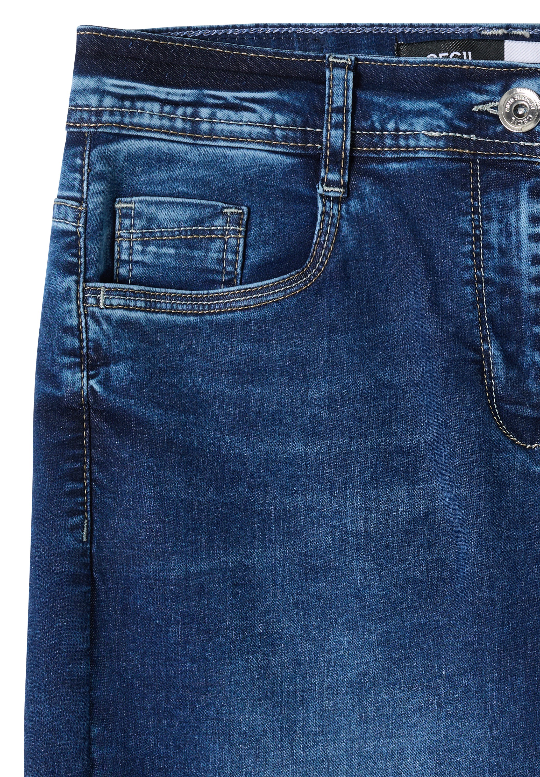 Cecil Loose-fit-Jeans in 3/4-Länge