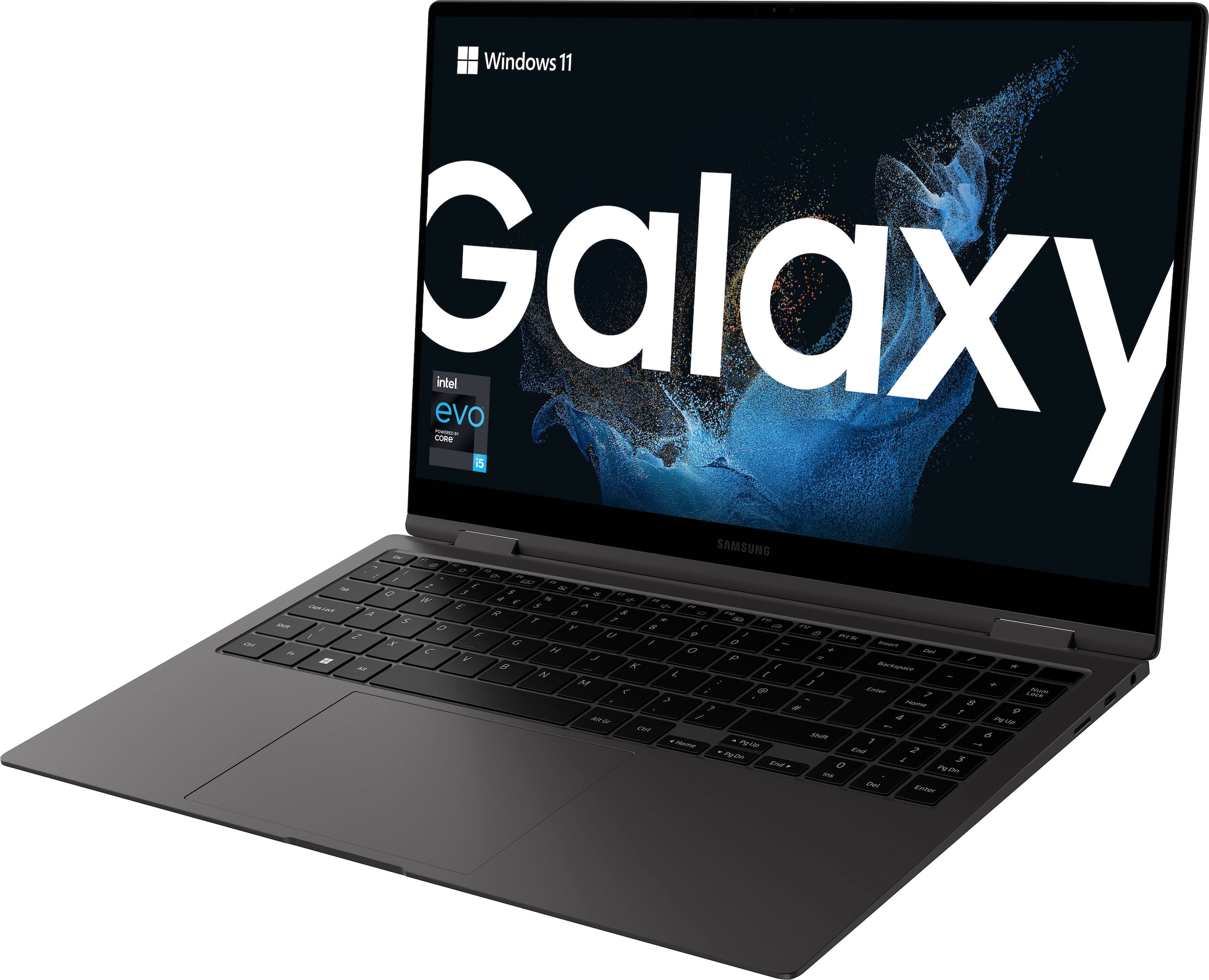 Samsung Convertible Notebook »Galaxy Book2 Pro 360«, 39,62 cm, / 15,6 Zoll, Intel, Core i5, Iris© Xe Graphics, 256 GB SSD