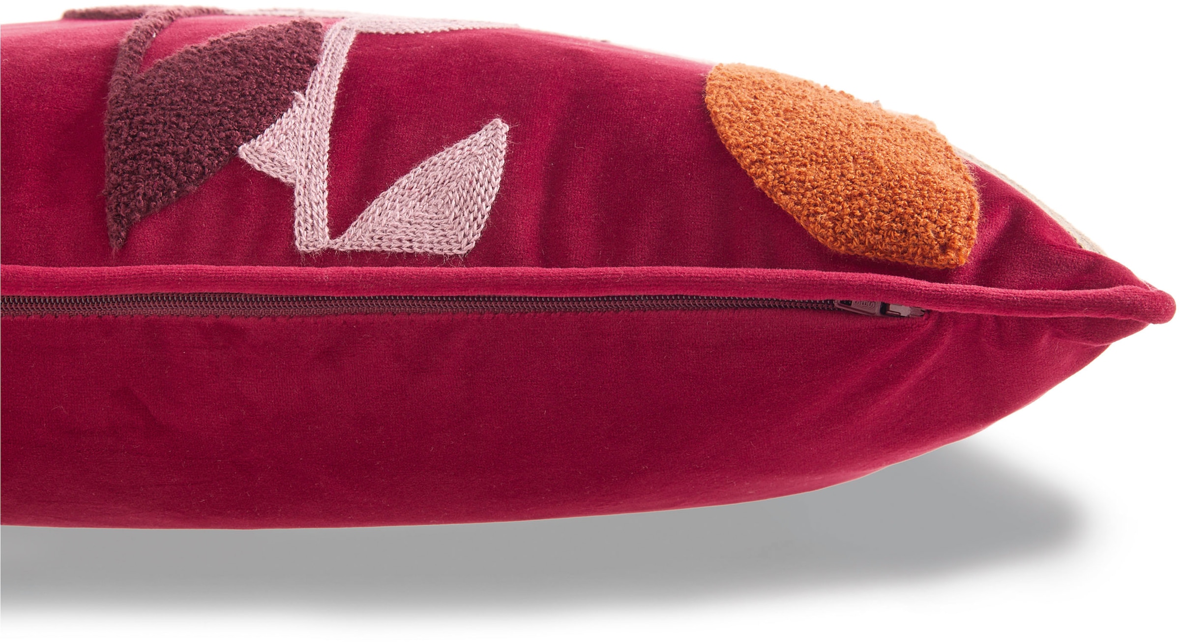 TOM TAILOR HOME Dekokissen »Flowers«, aus weichem Velvet