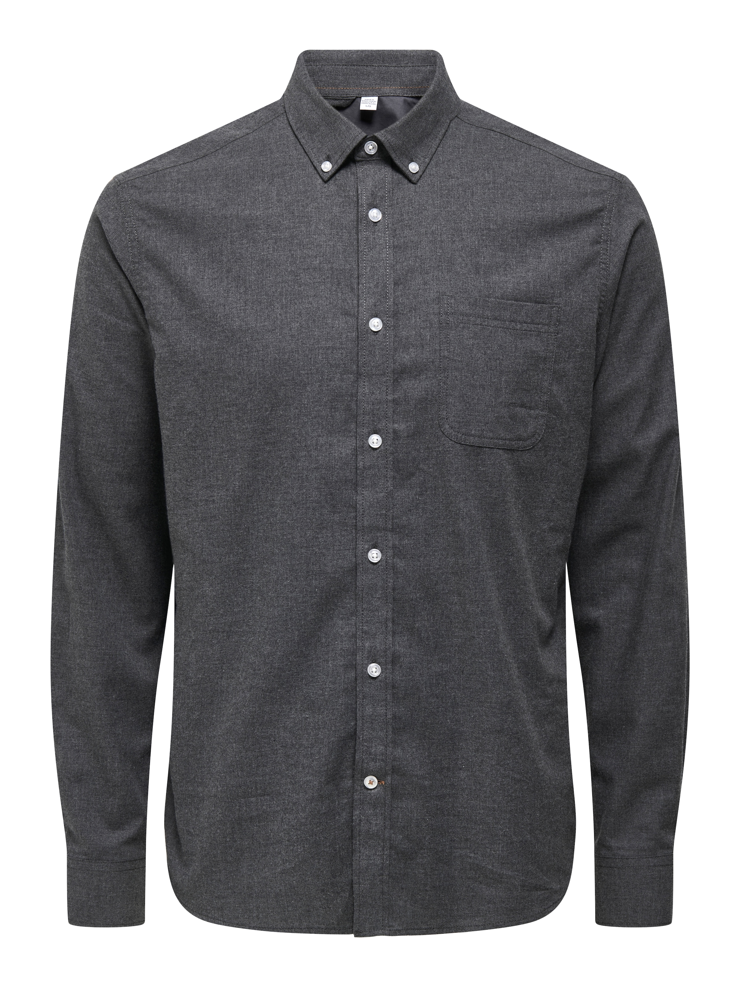 ONLY & SONS Langarmhemd »ONSROAD LIFE REG MELANGE LS SHIRT NOOS«