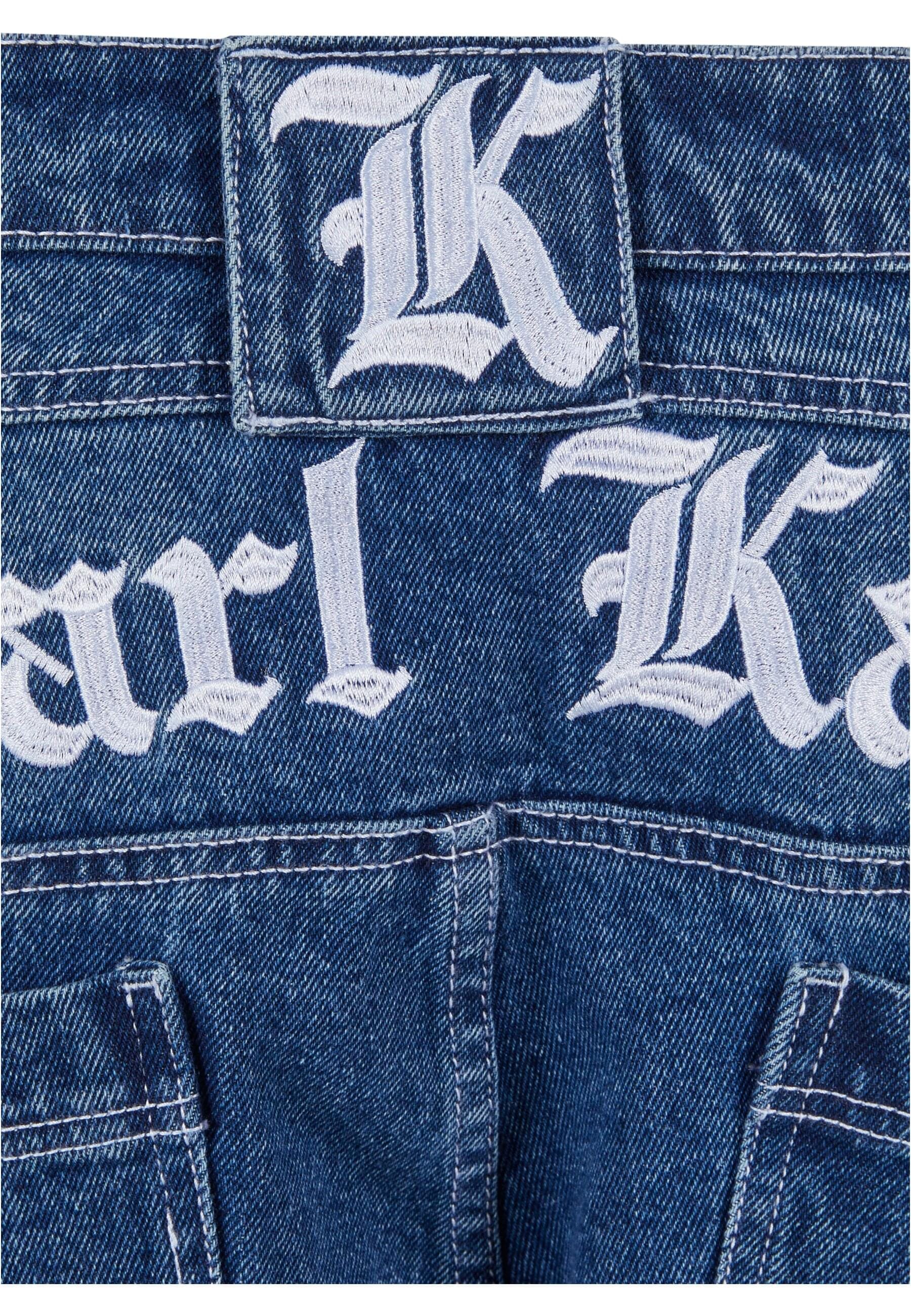 Karl Kani Bequeme Jeans »Karl Kani Herren Karl Kani Metal Plate Baggy Five Pocket Denim«