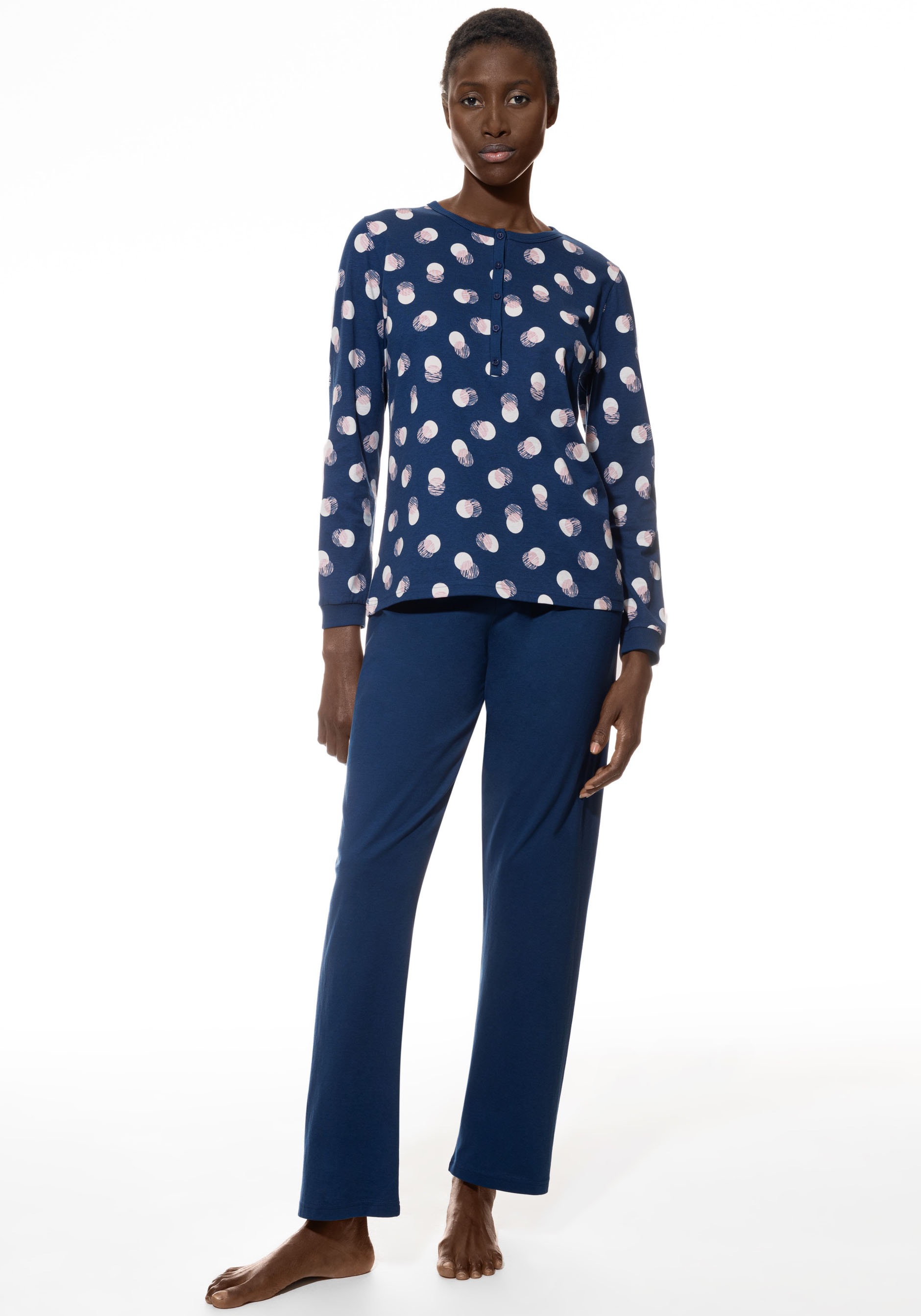 Mey Schlafanzug "Scribbled Dots" 2 Stk. tlg., Baumwolle, modern, bequem, ge günstig online kaufen