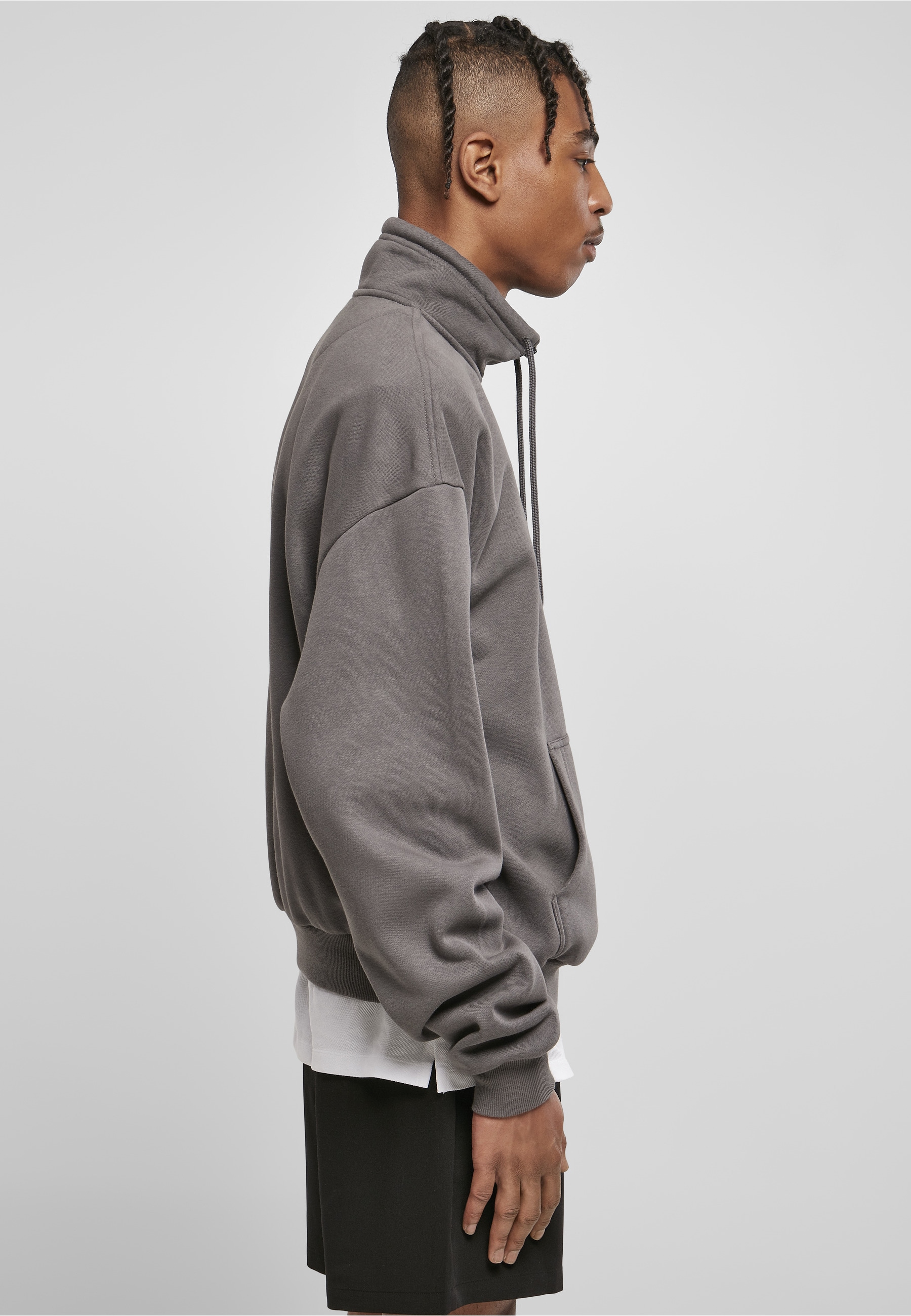 URBAN CLASSICS Kapuzensweatshirt »Urban Classics Herren Organic Drawstring Troyer«, 1 Stk.
