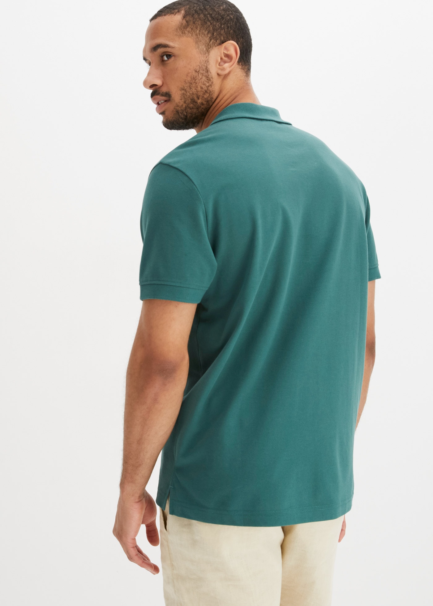 bonprix Poloshirt »Piqué-Poloshirt aus reiner Baumwolle« 1 Regular Fit, Kurzarm, aus hautfreundlicher Baumwolle
