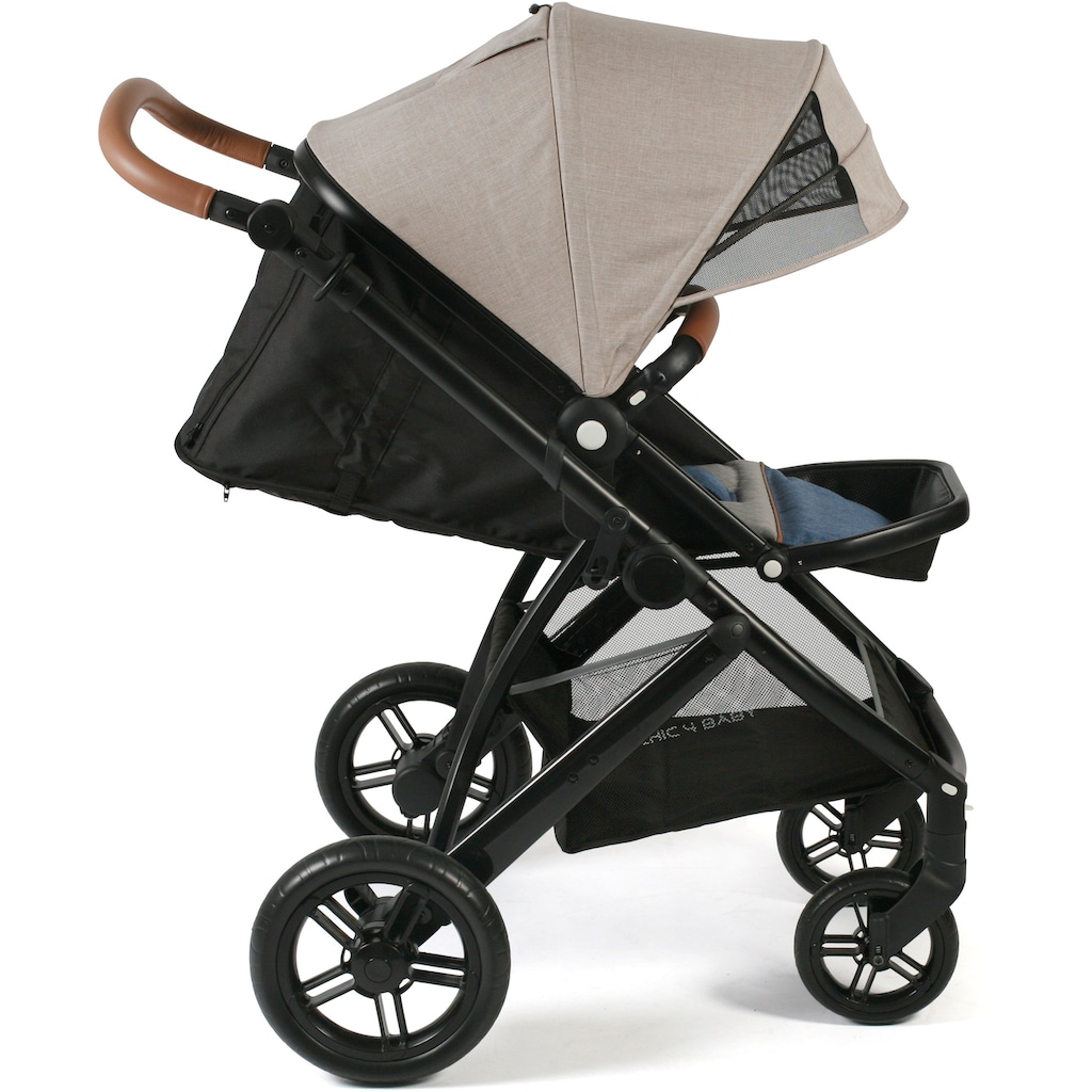 CHIC4BABY Kombi-Kinderwagen »Torre, Jeans Beige«, 15 kg