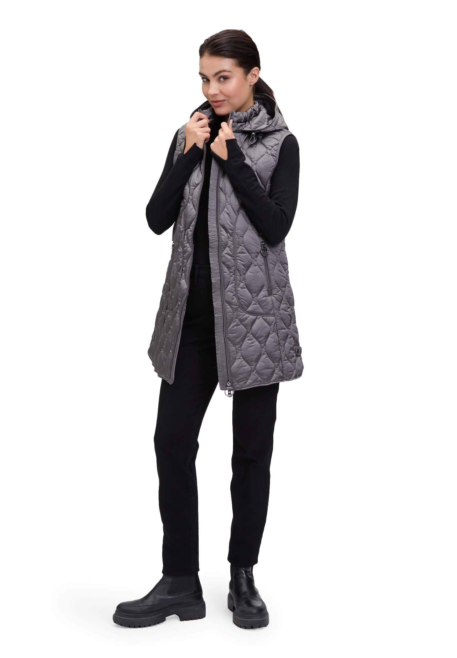 Betty Barclay Strickweste "Betty Barclay Steppweste mit Kapuze" günstig online kaufen
