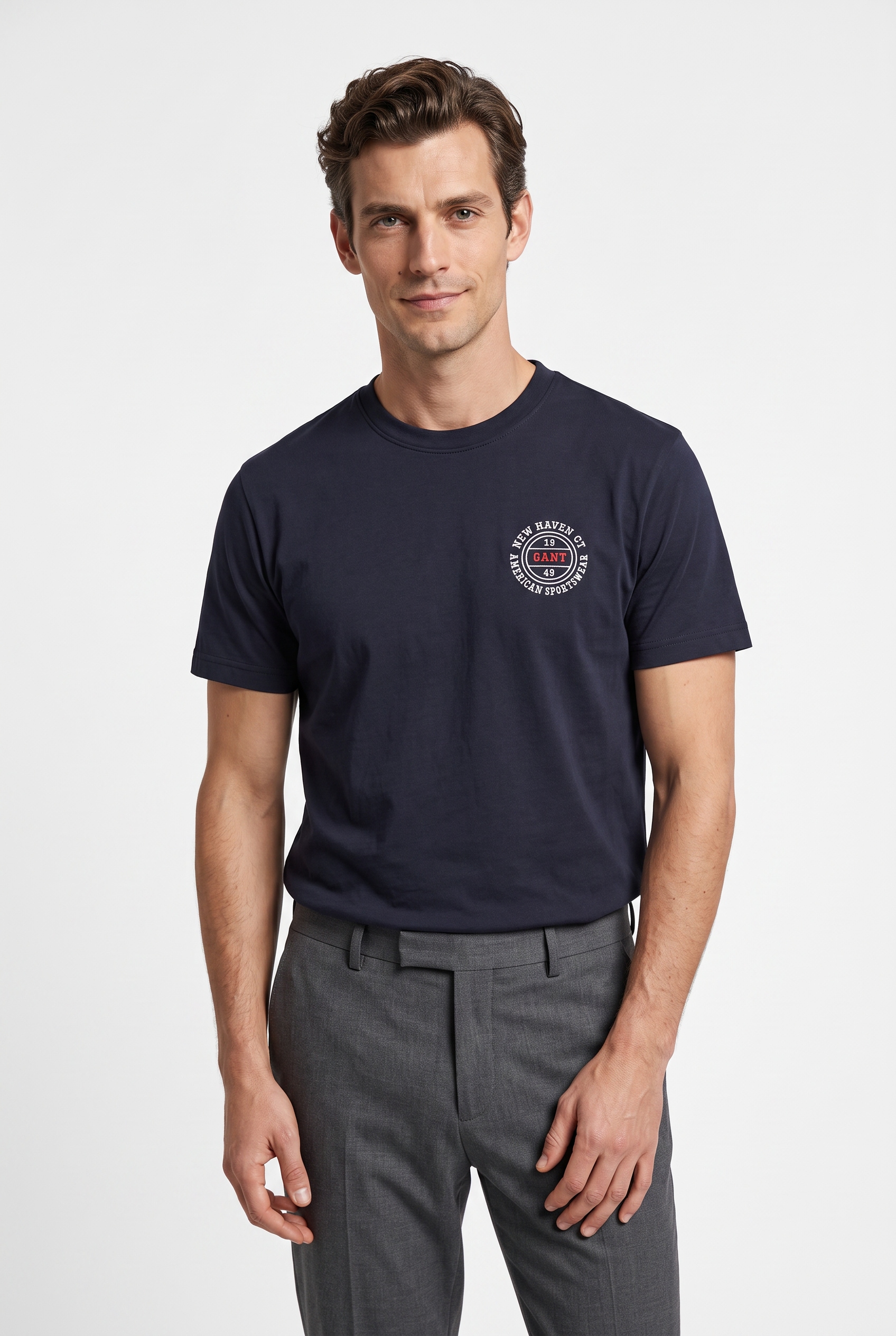 Gant T-Shirt "GRAPHIC SHORT SLEEVE" mit Print vorn, Rundhals