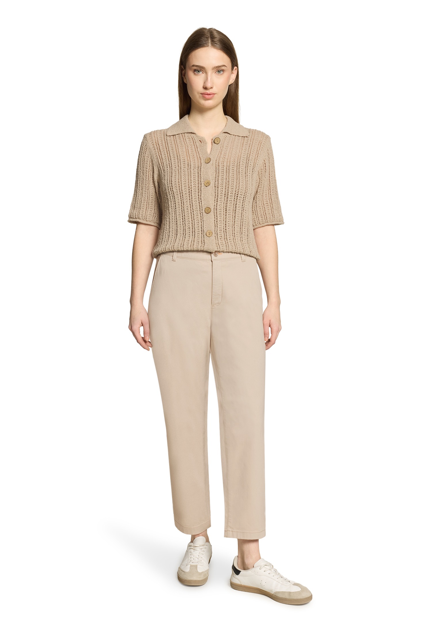 Cartoon Strickjacke »Damen mit Knopfleiste« 1