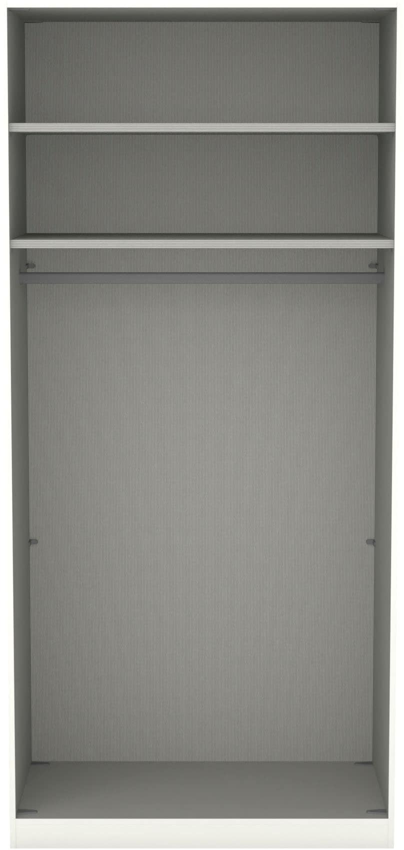 Musterring Drehtürenschrank »San Diego, Kleiderschrank, Schrank, Garderobe, mit Spiegel« weiß, Türen gedämpft,2 Höhen, mehrere Breiten, MADE IN GERMANY, 1 Stk. tlg.