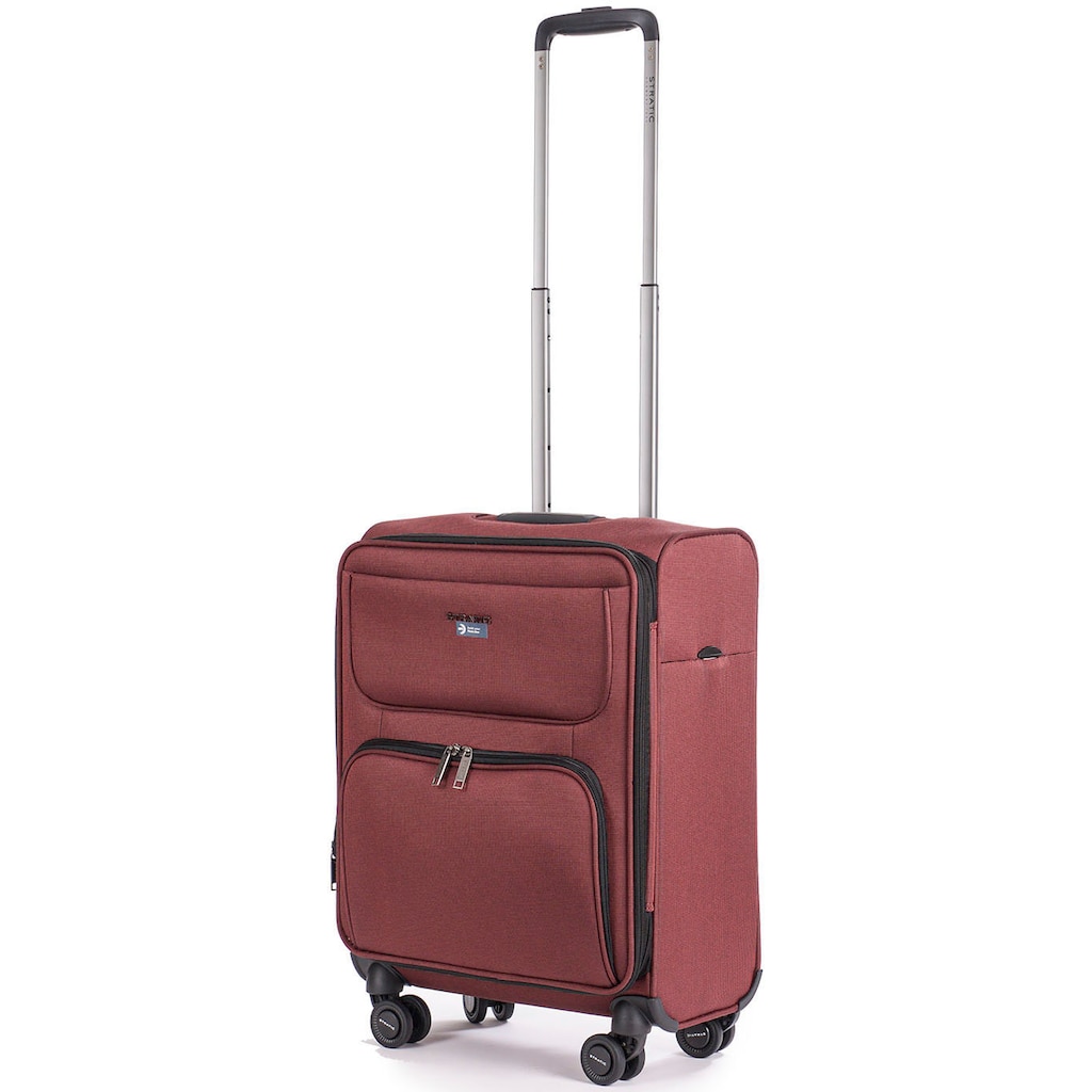 Stratic Weichgepäck-Trolley »Bendigo Light + S, redwine«, 4 Rollen